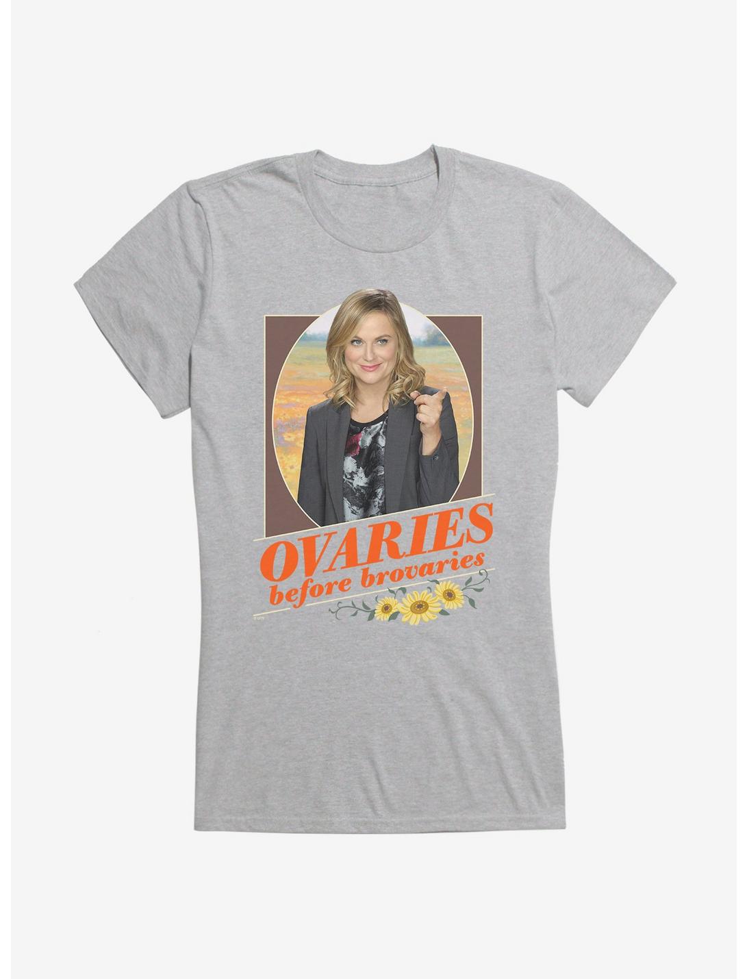 Parks And Recreation Ovaries Before Brovaries Girls T-Shirt