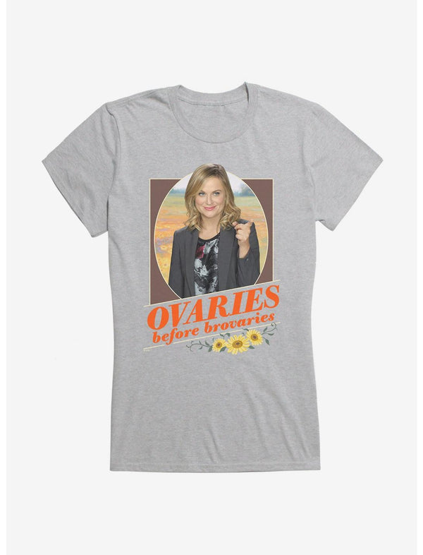 Parks And Recreation Ovaries Before Brovaries Girls T-Shirt