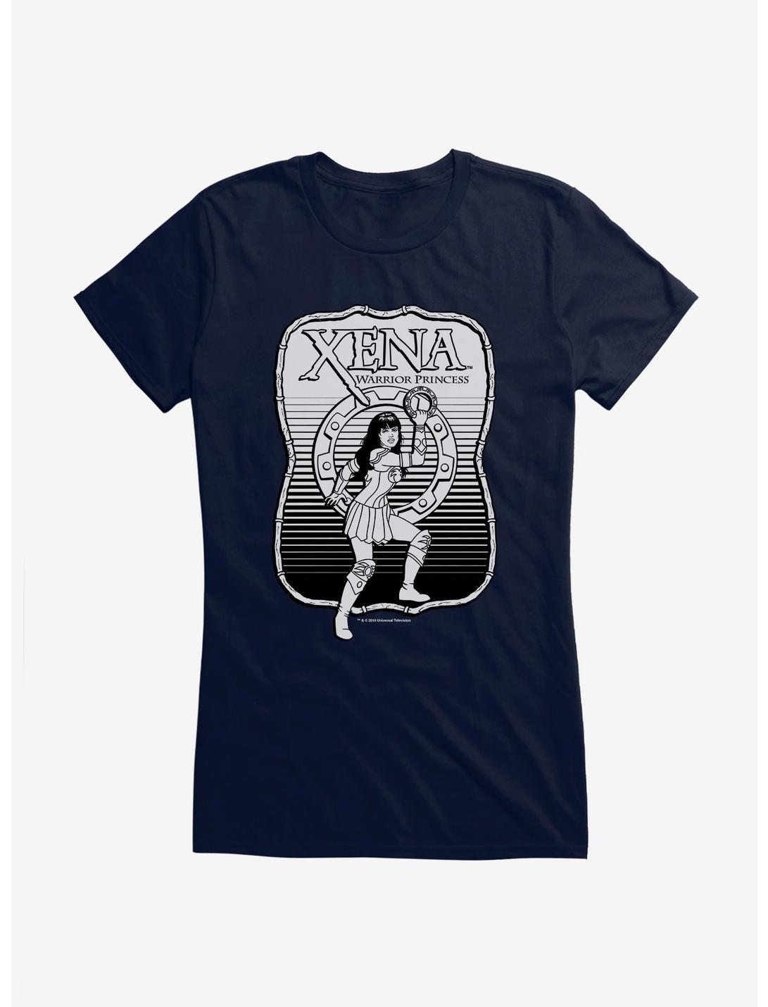 Xena: Warrior Princess Cartoon Crest Girls T-Shirt