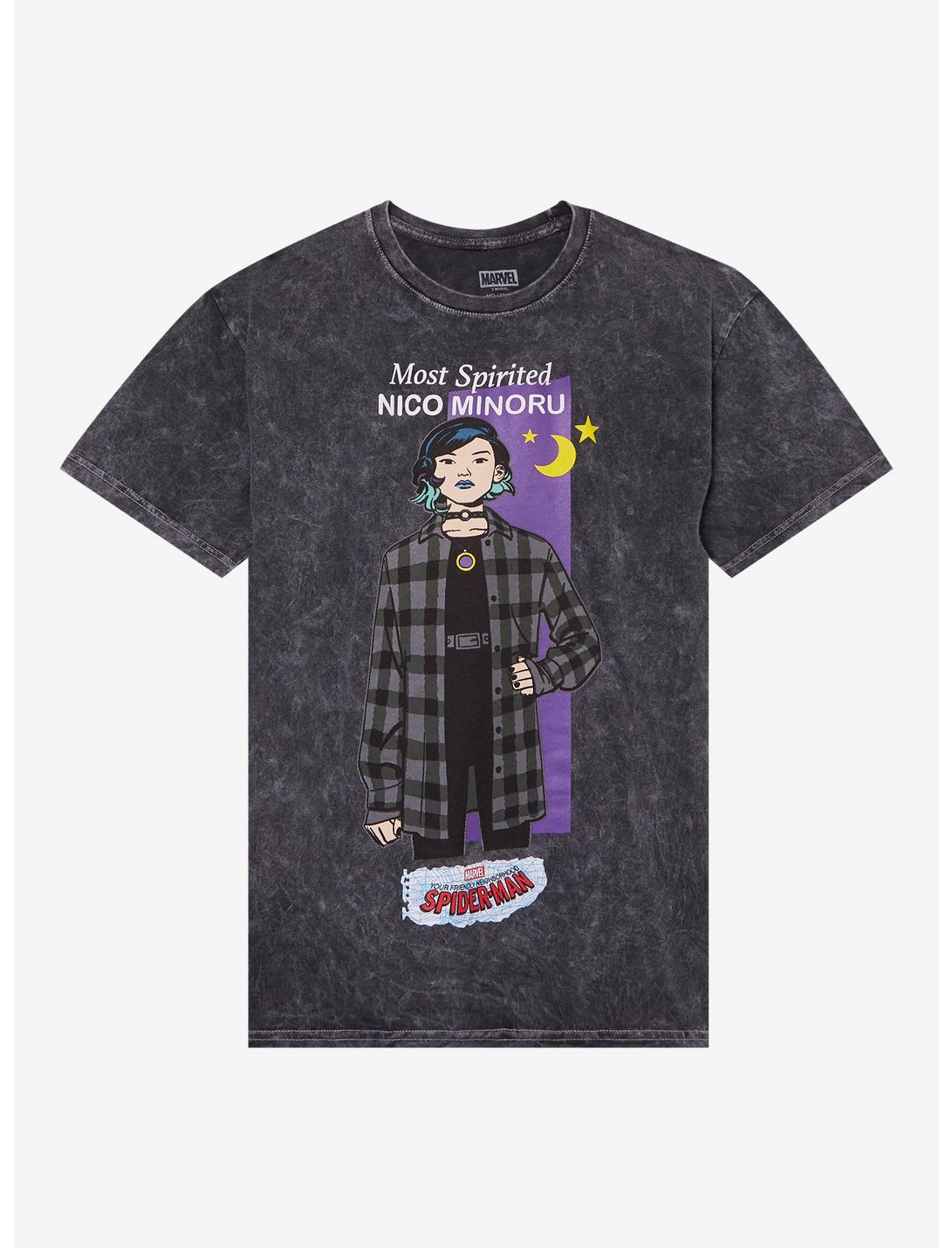 Marvel Your Friendly Neighborhood Spider-Man Nico Minoru Mineral Wash Girls T-Shirt