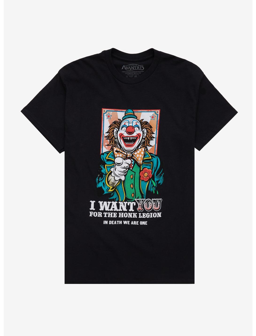 Legends Of Avantris Honk Legion Clown T-Shirt