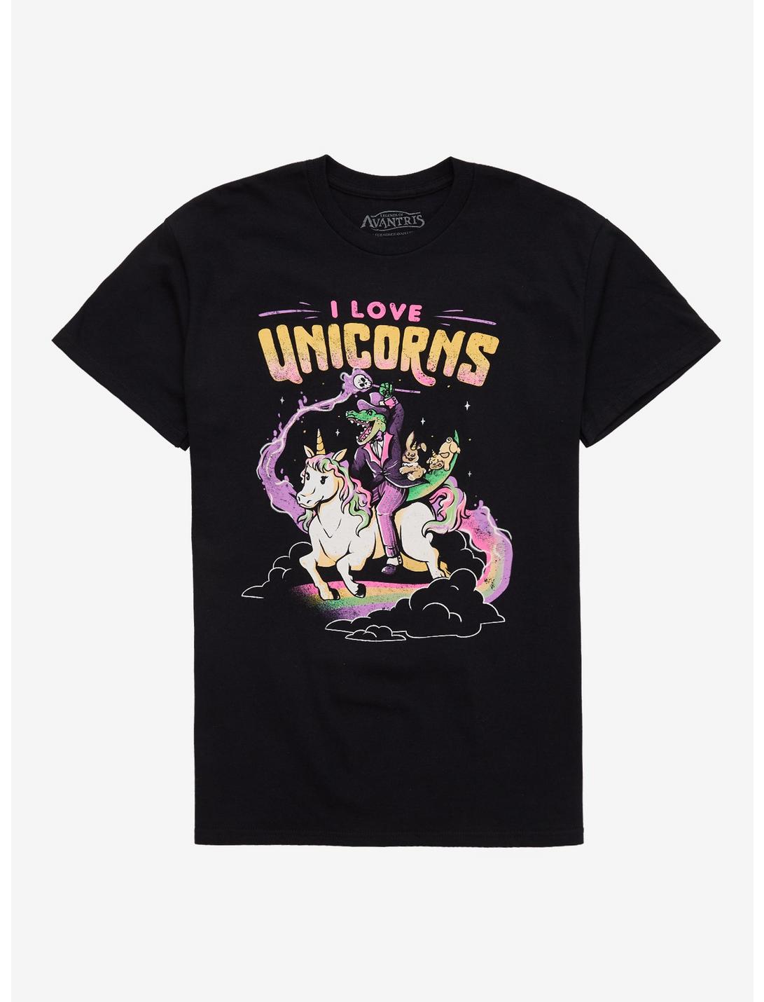 Legends Of Avantris I Love Unicorns T-Shirt