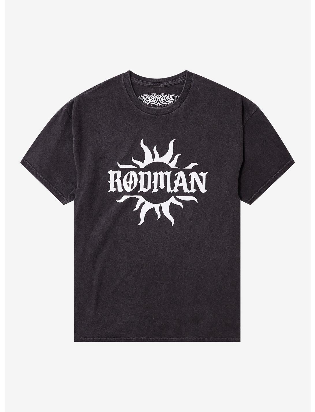 T-shirt portrait de Dennis Rodman avec soleil tribal