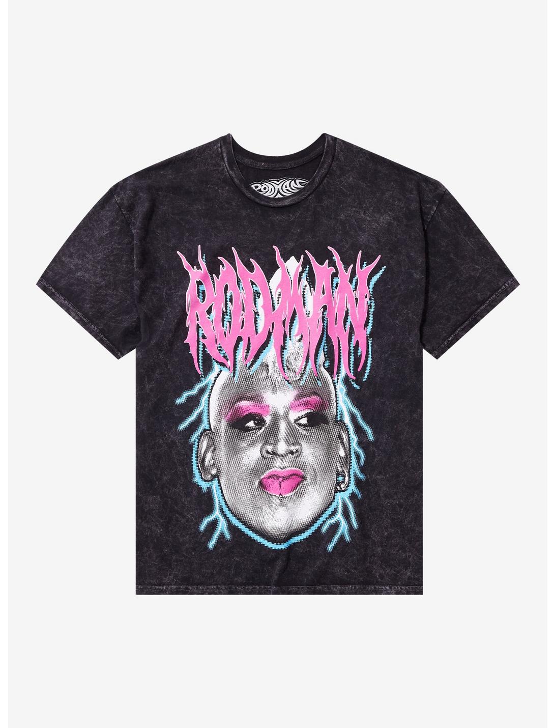 T-shirt portrait de Dennis Rodman avec éclair