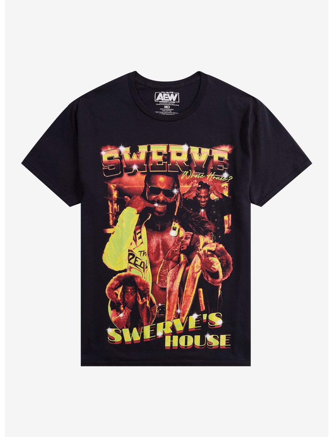 All Elite Wrestling Swerve Strickland Whose House Collage T-Shirt