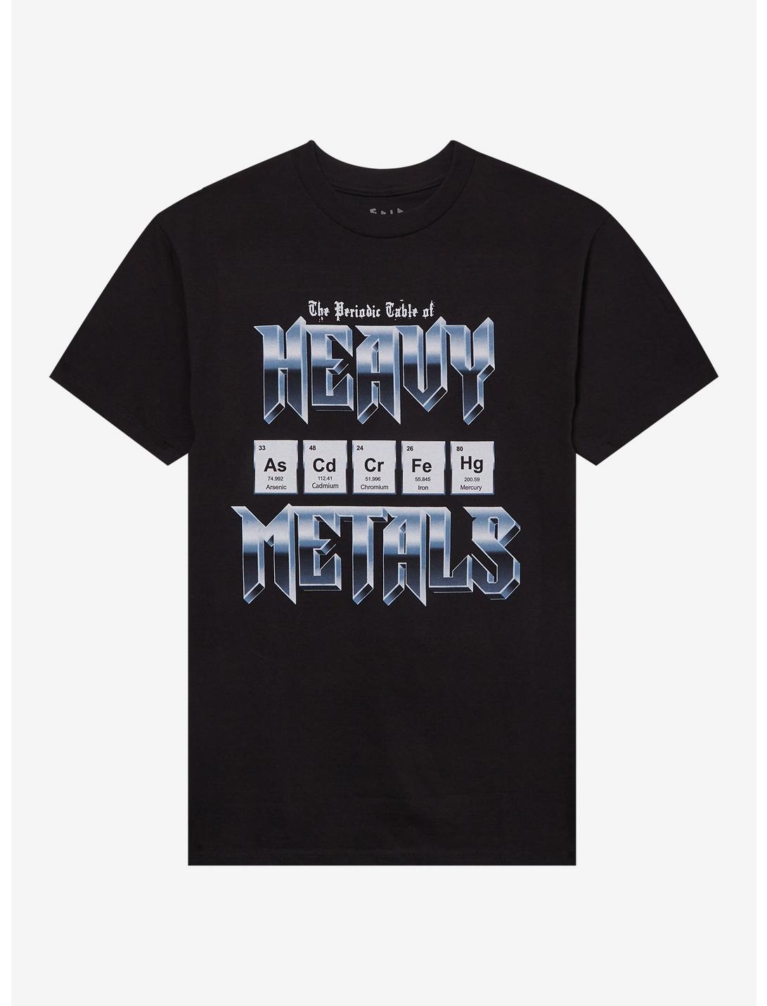 Heavy Metals Periodic Table T-Shirt By Friday Jr