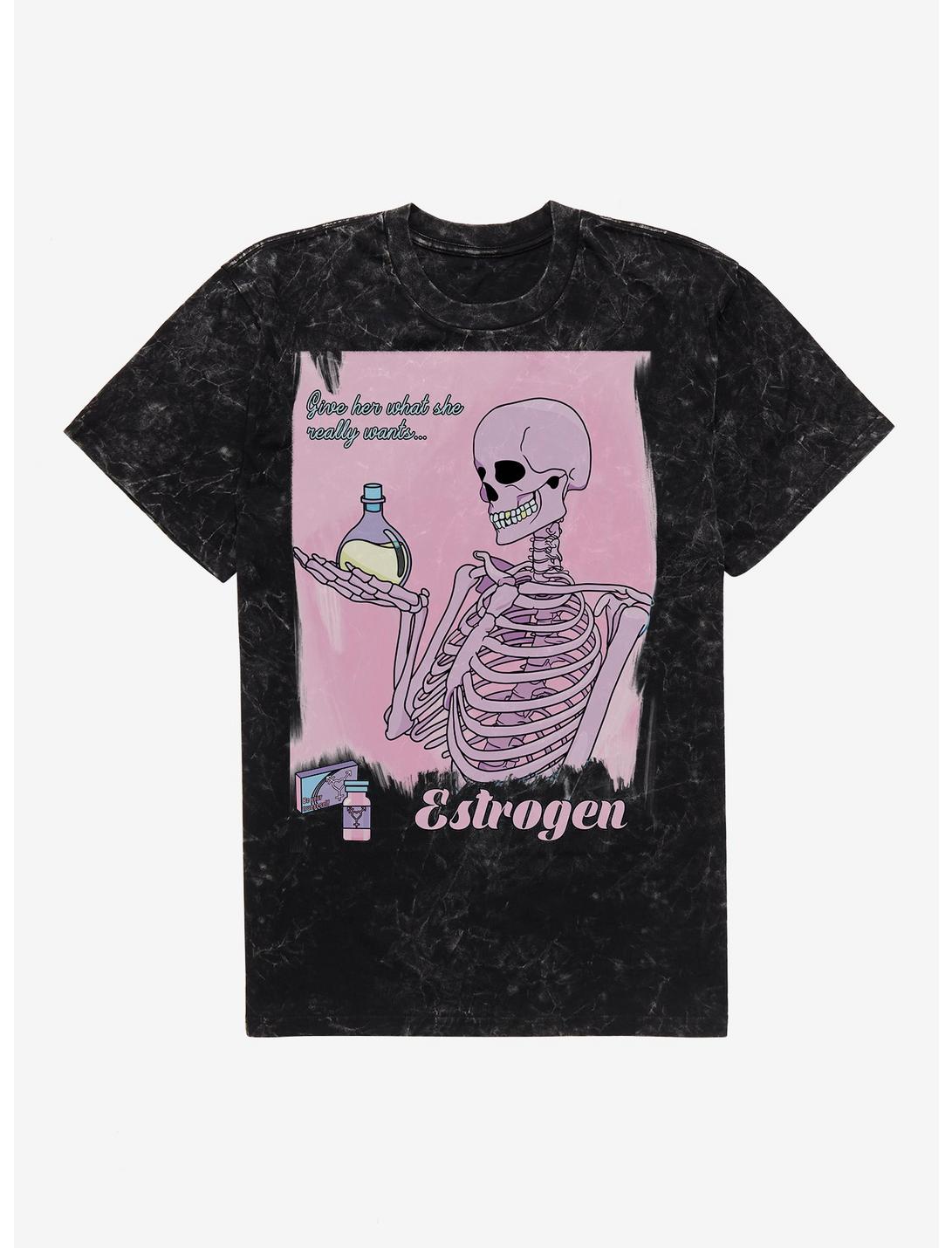 Estrogen Give Her What She Really Wants Mineral Wash T-Shirt