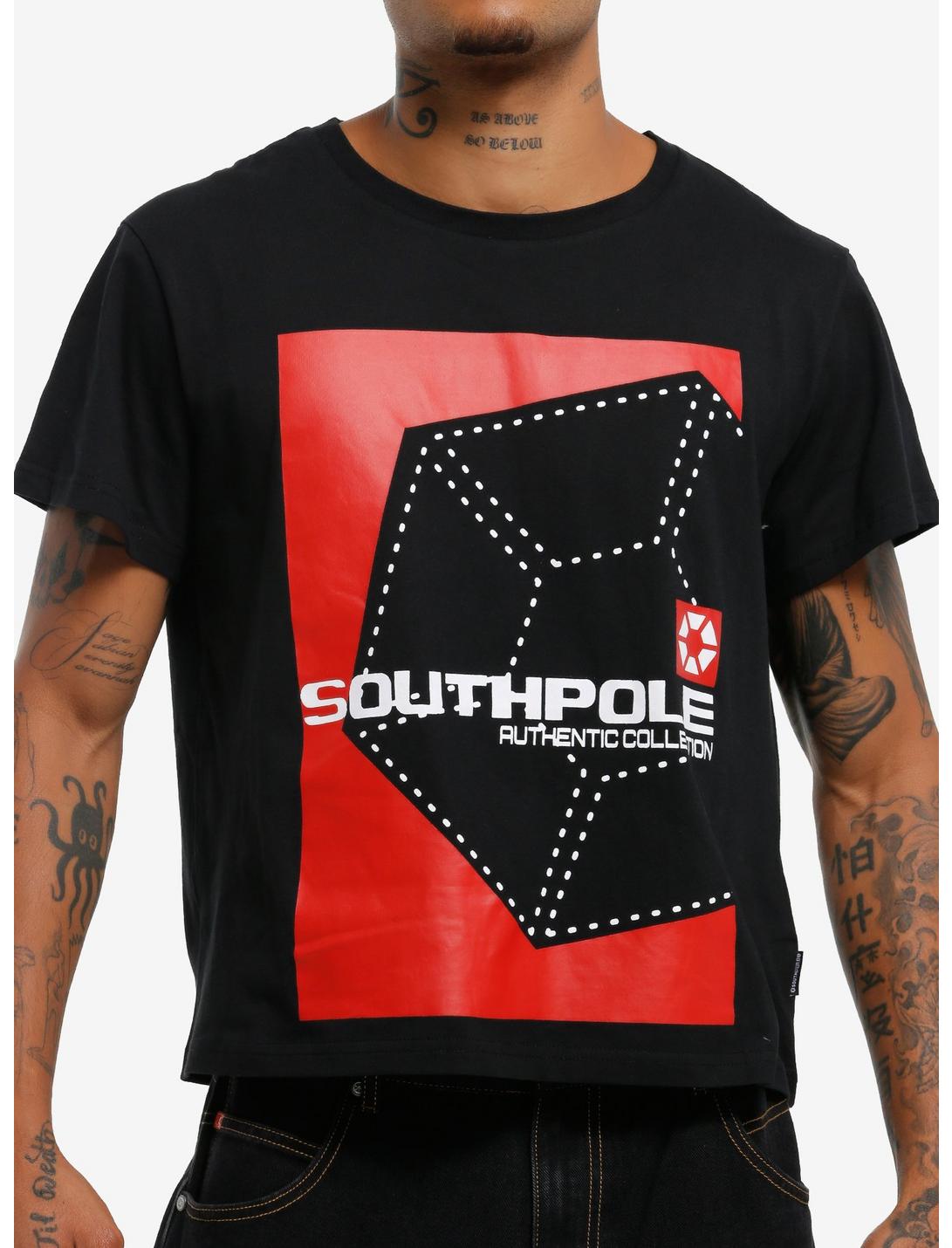 Southpole Black & Red Hexagon Logo T-Shirt