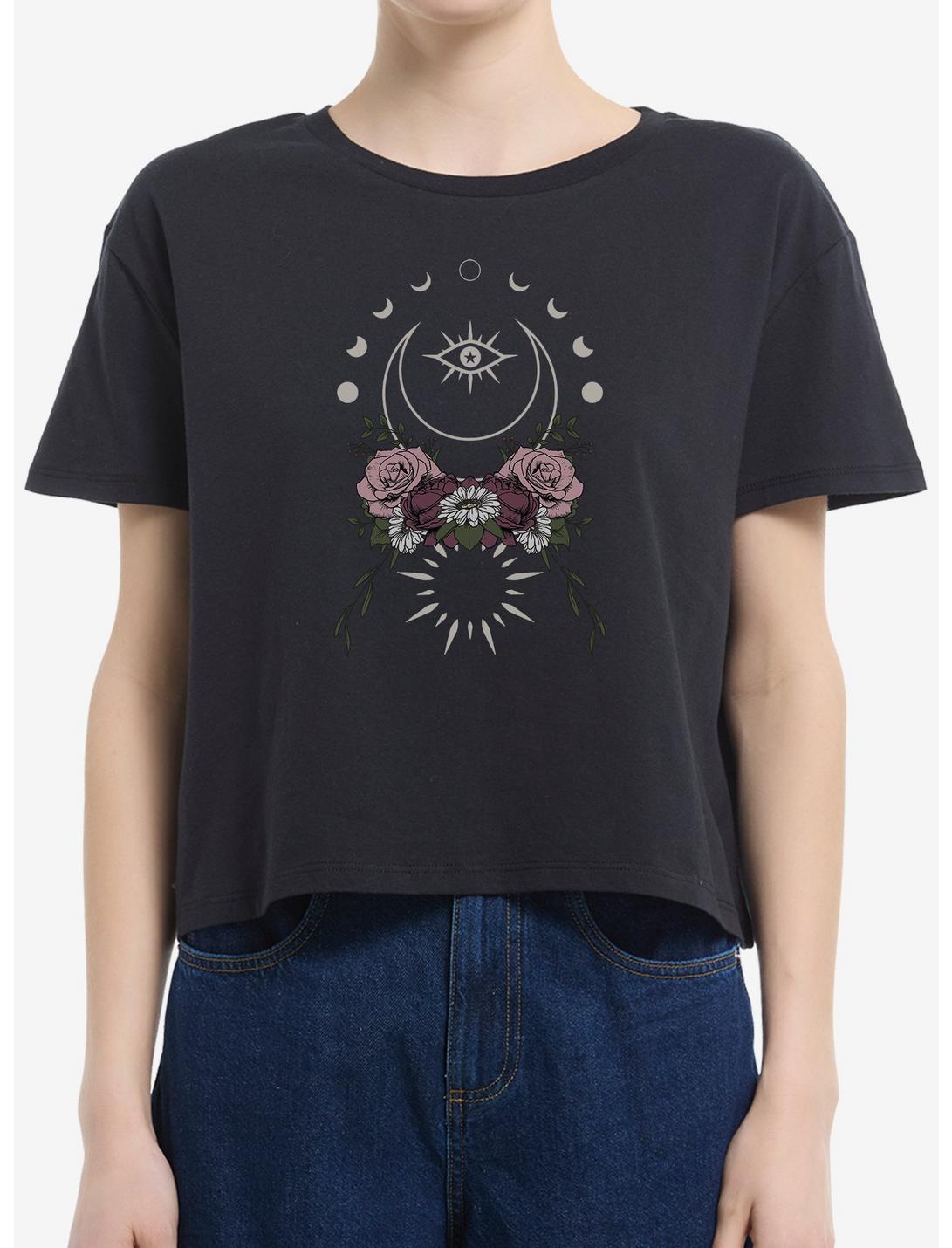 Moon Witch Girls Boxy Crop T-Shirt