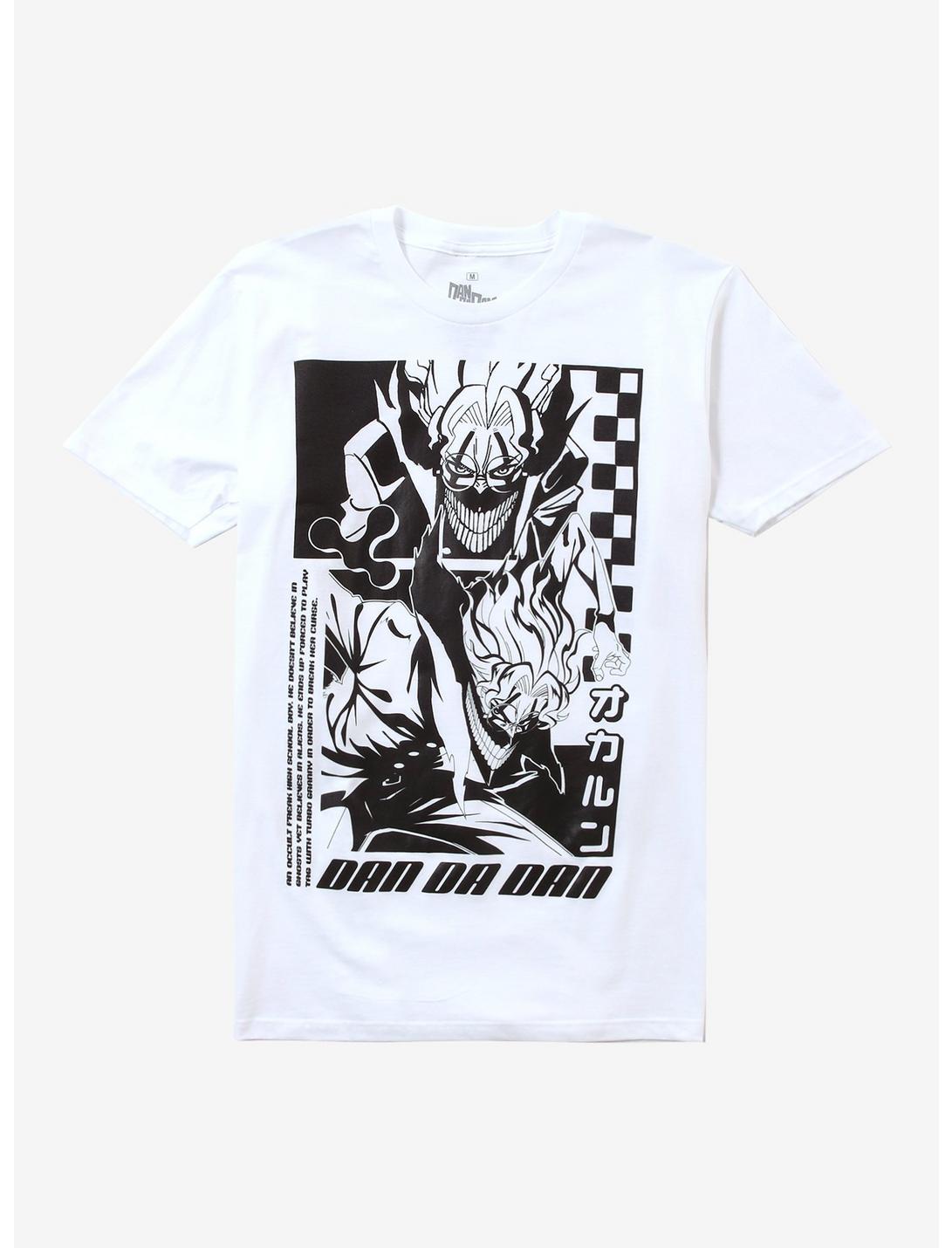 Dandadan Okarun Black & White Jumbo Print T-Shirt