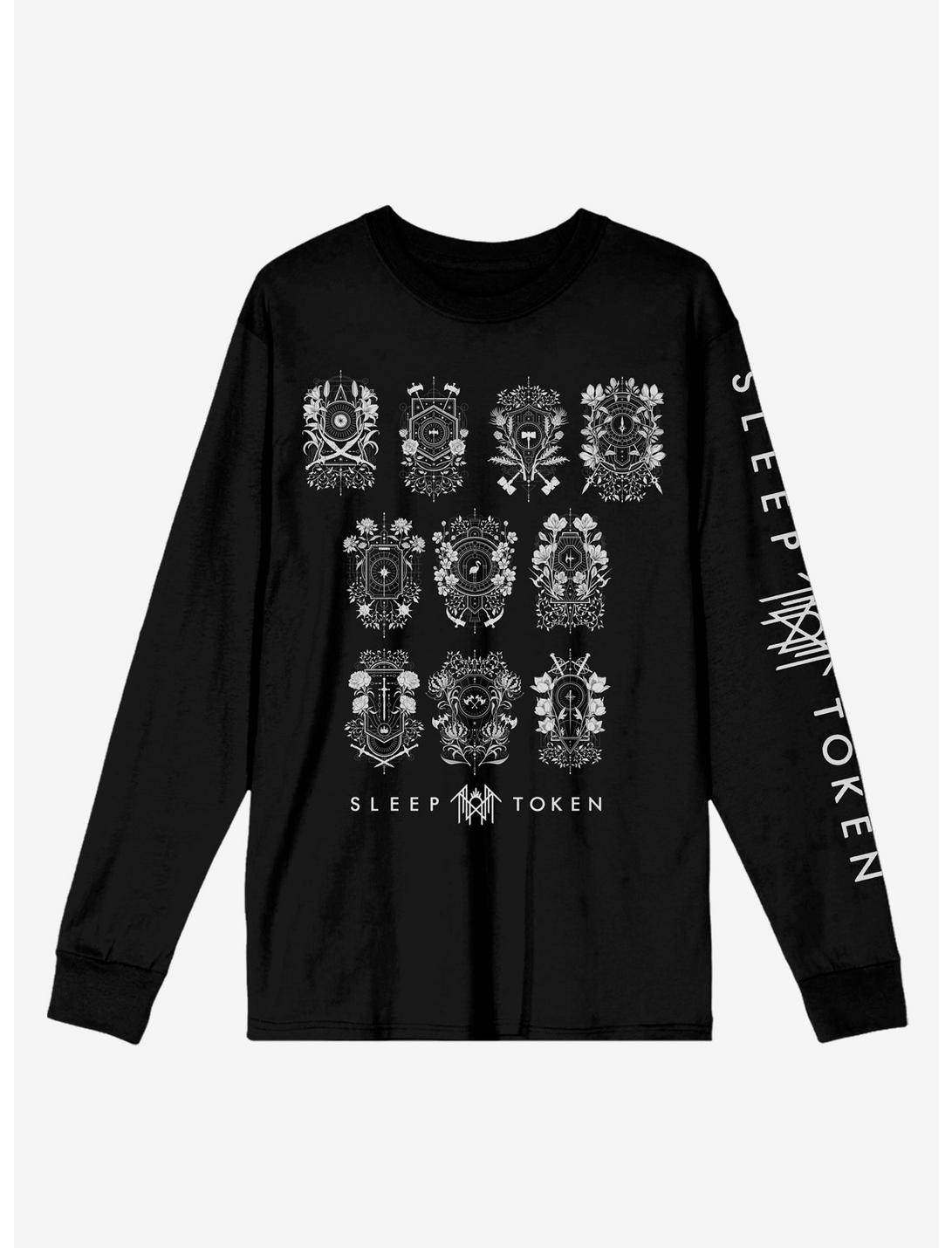 Sleep Token Even In Arcadia Crests & Tracklist Long-Sleeve T-Shirt Hot Topic Exclusive