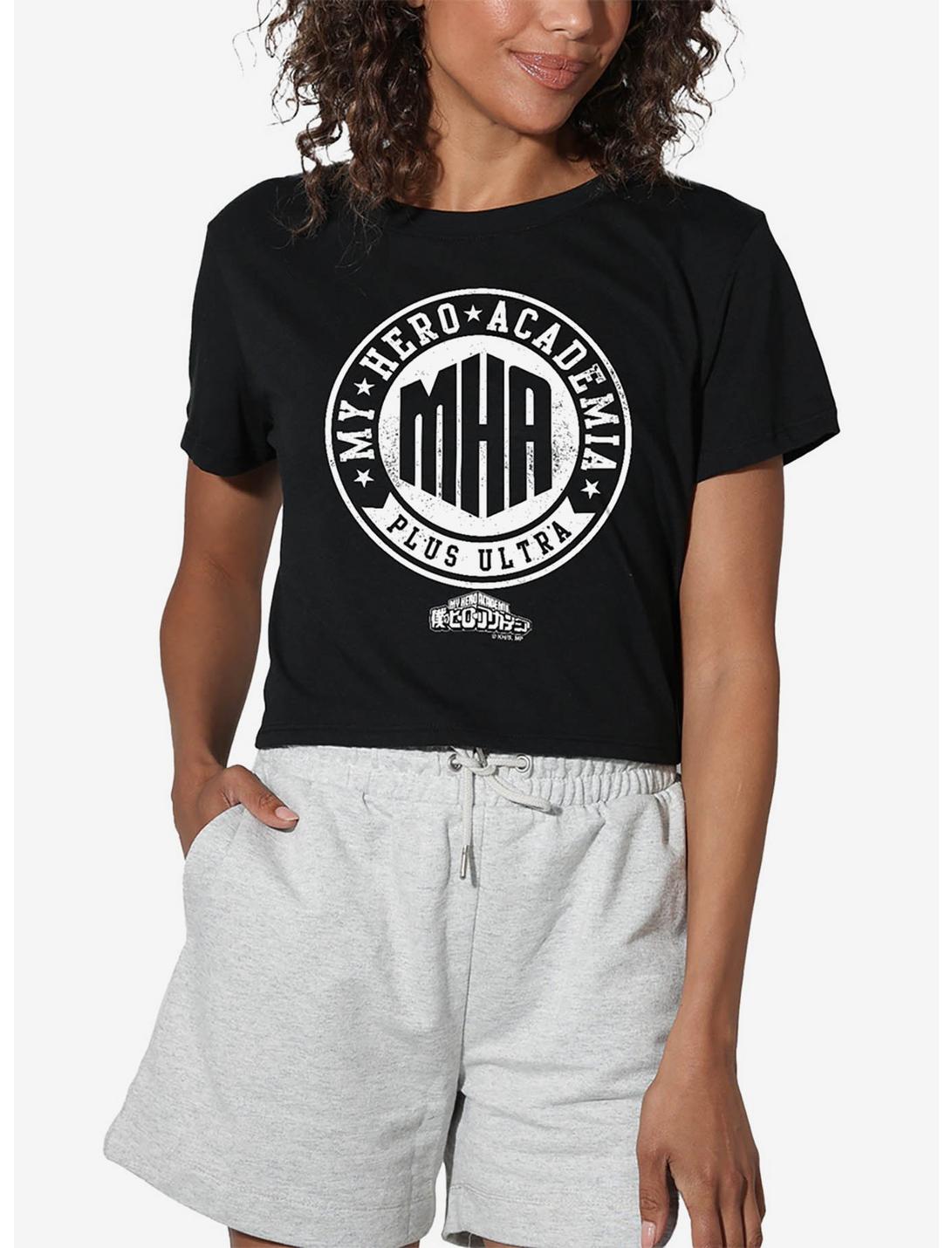 My Hero Academia Vintage MHA Plus Ultra Badge Girls Crop Top T-Shirt
