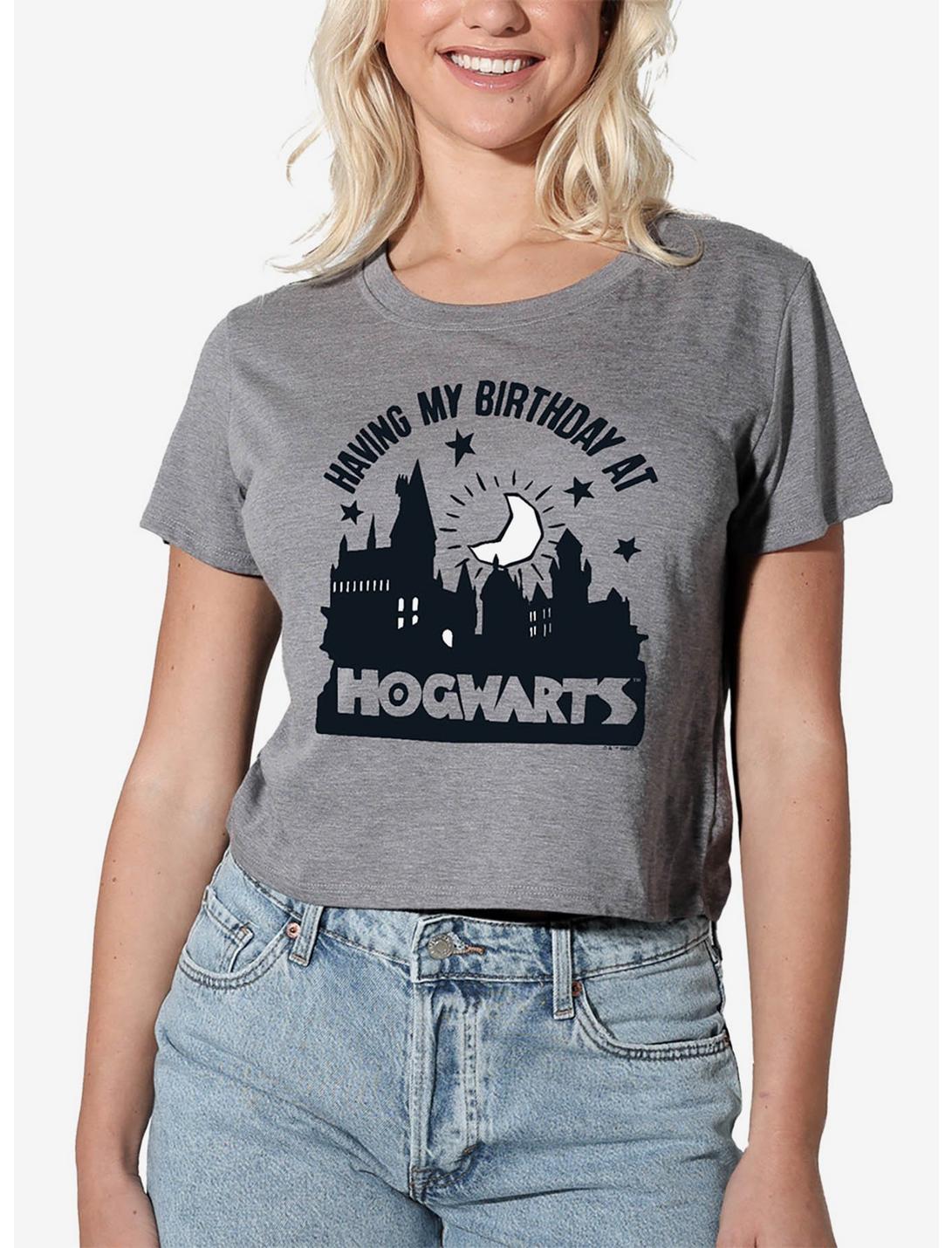 Harry Potter Birthday At Hogwarts Girls Crop Top T-Shirt
