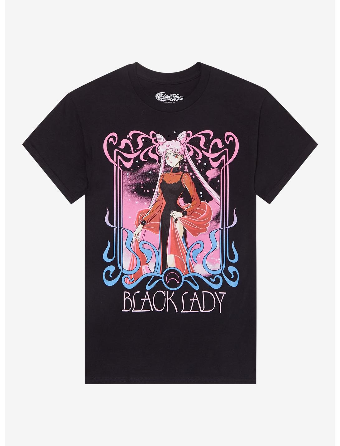 T-shirt Pretty Guardian Sailor Moon Black Lady Portrait pour filles