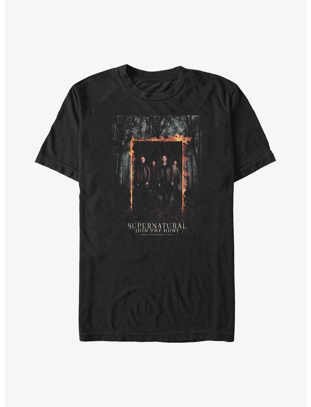 Supernatural Fiery Door Poster Big & Tall T-Shirt