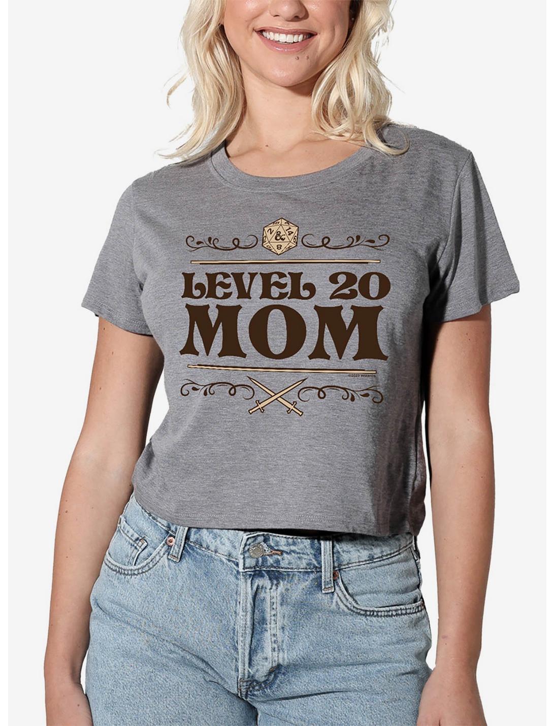 Dungeons & Dragons Level 20 Mom Girls Crop Top T-Shirt