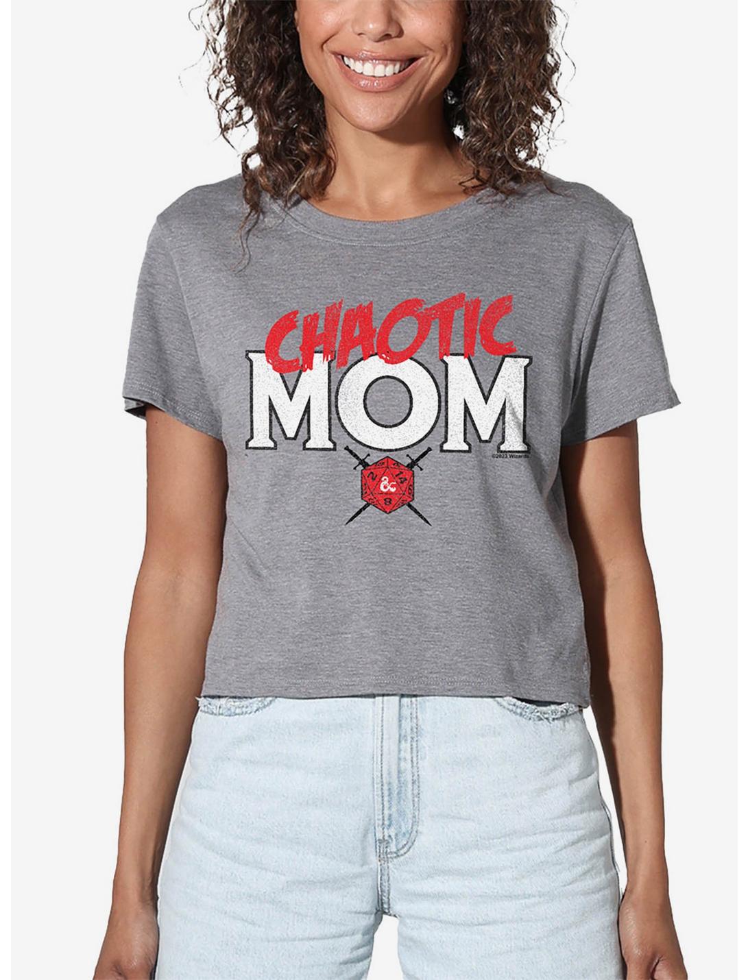 Dungeons & Dragons Chaotic Mom Girls Crop Top T-Shirt
