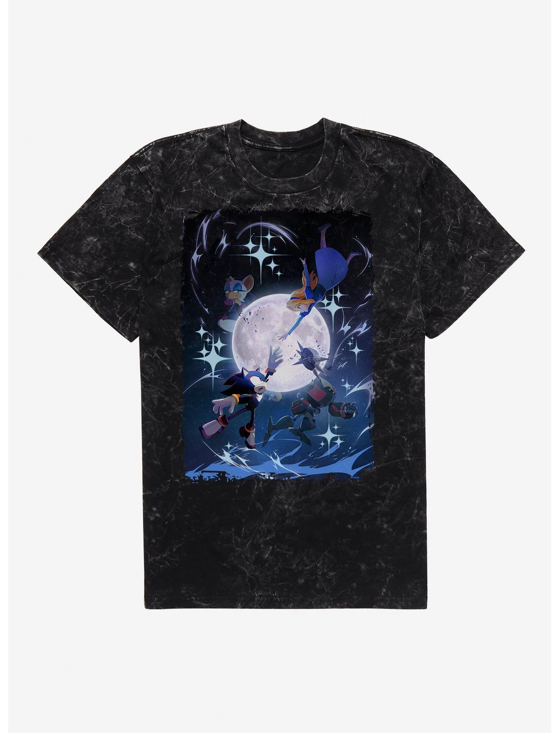Sonic X Shadow Generations: Dark Beginnings Full Moon Mineral Wash T-Shirt