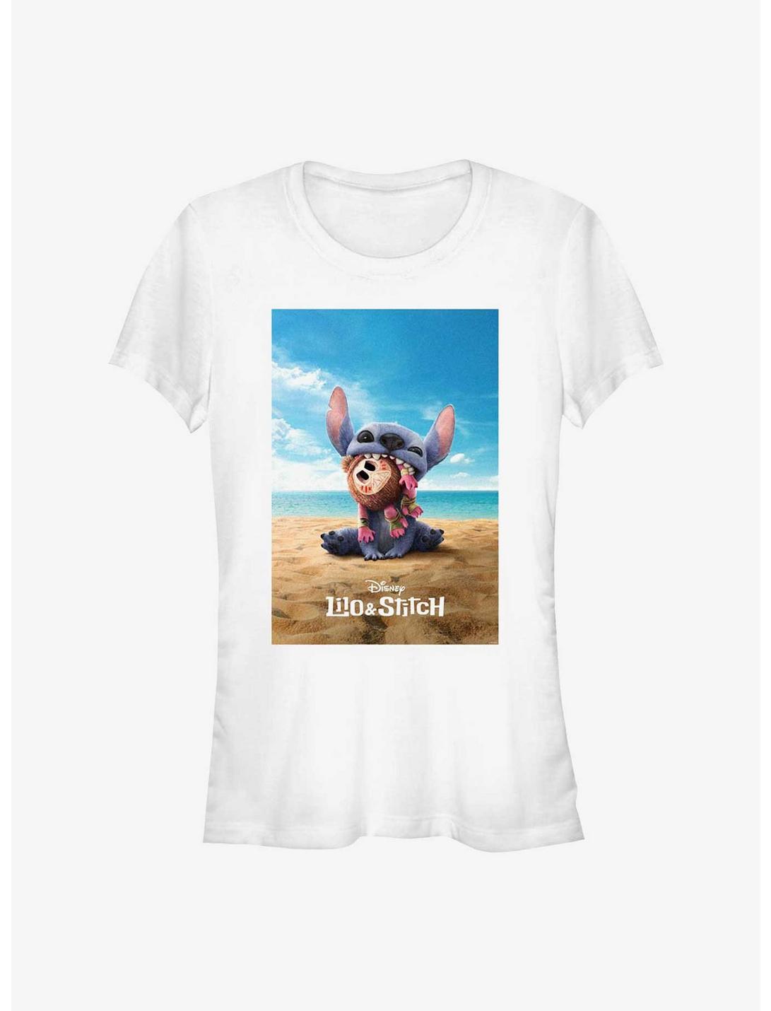 Disney Lilo & Stitch Live Action Stitch On The Beach Poster Girls T-Shirt