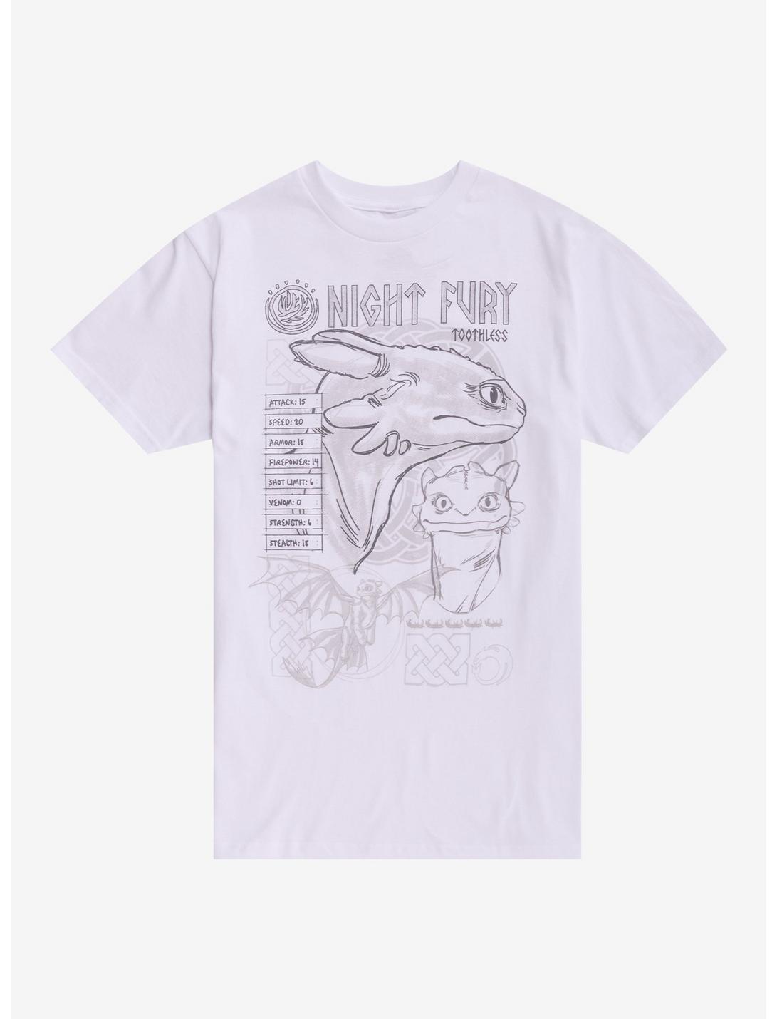 T-shirt Fille "Dragons : Les Cavaliers de Beurk - Crocmou Statistiques"