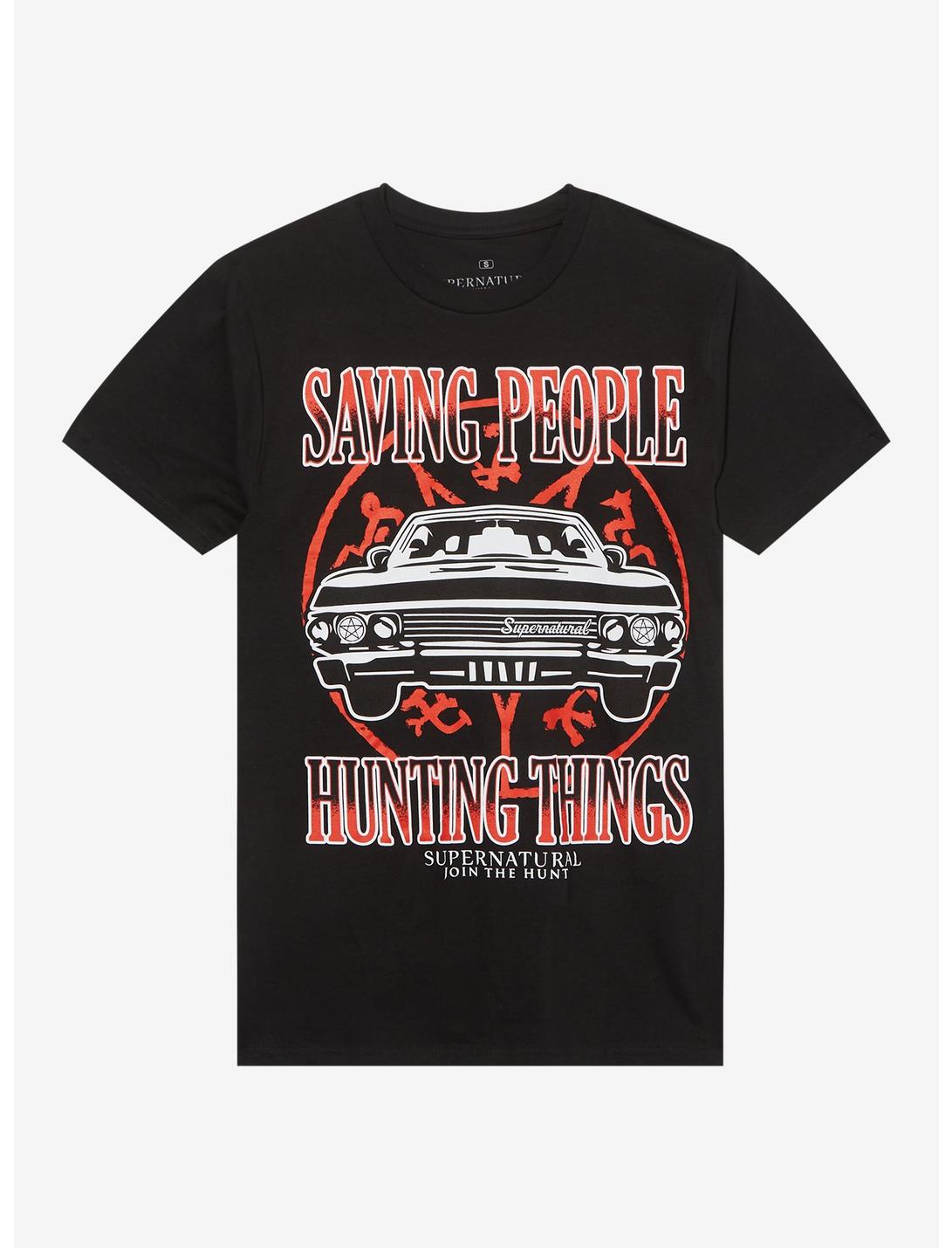 Supernatural Saving Things Car Girls T-Shirt