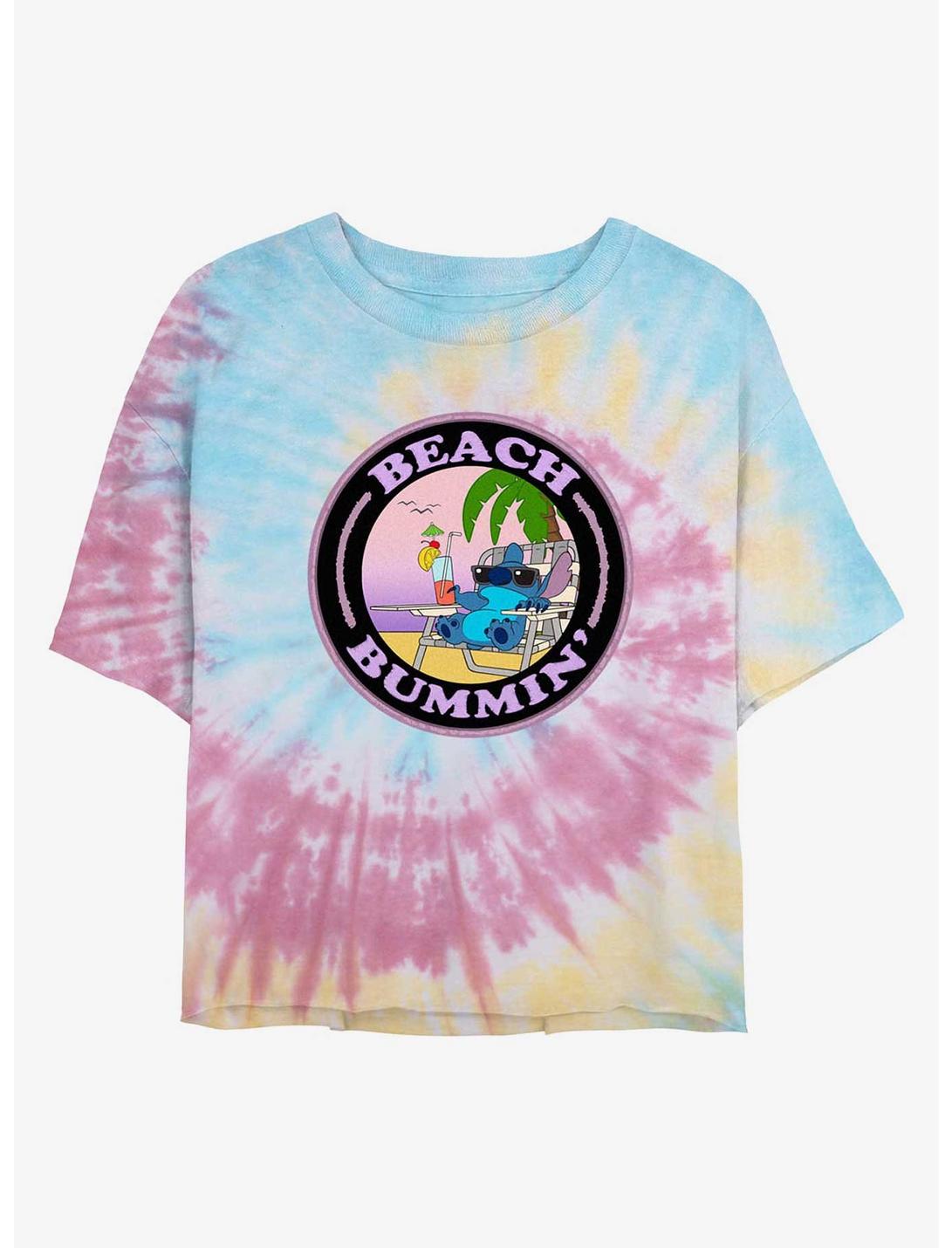 T-shirt court tie-dye Disney Lilo & Stitch Beach Bummin' pour filles