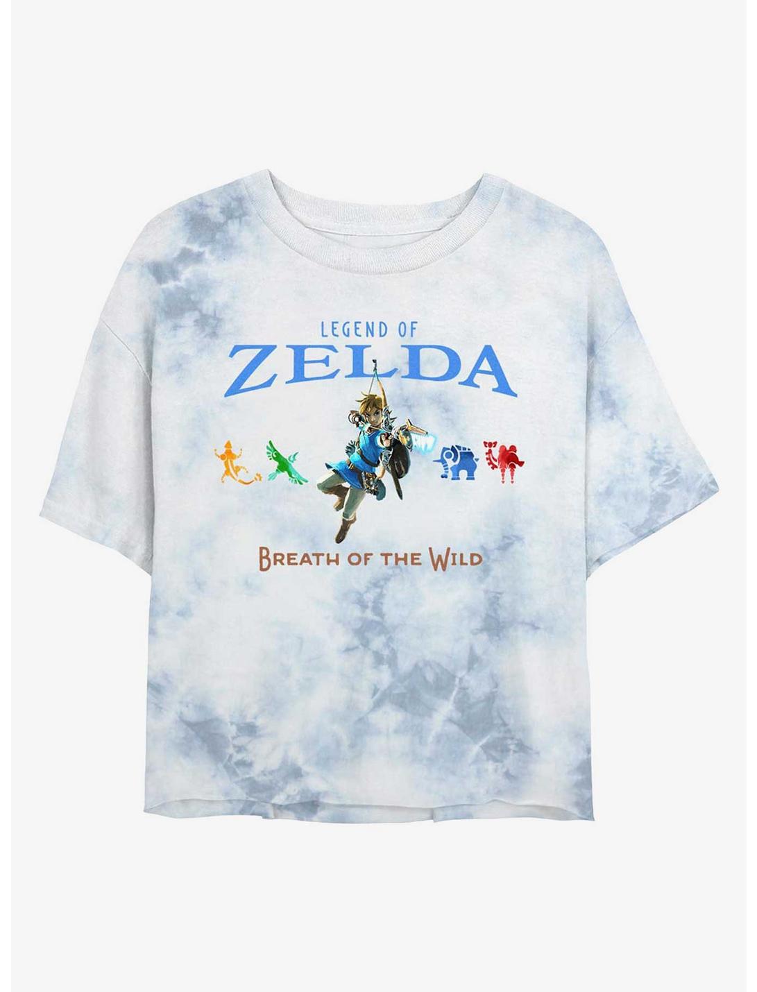 The Legend Of Zelda: Breath Of The Wild Divine Beasts Girls Tie-Dye Crop T-Shirt