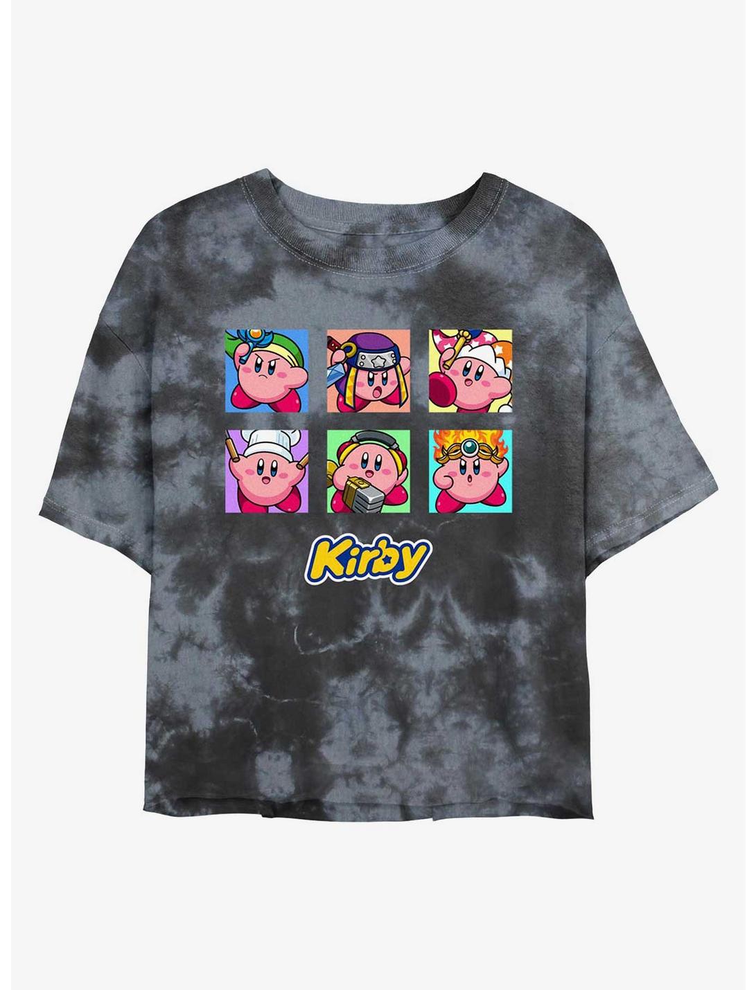 Nintendo Costume Kirbys Girls Tie-Dye Crop T-Shirt