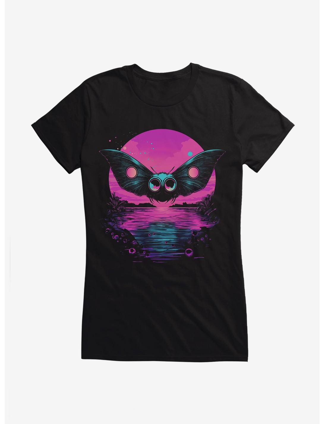 Mothman Midnight Sun Horizon Girls T-Shirt