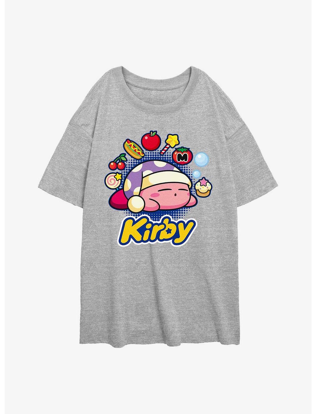 T-shirt ample Nintendo Kirby Dreaming Food Girls