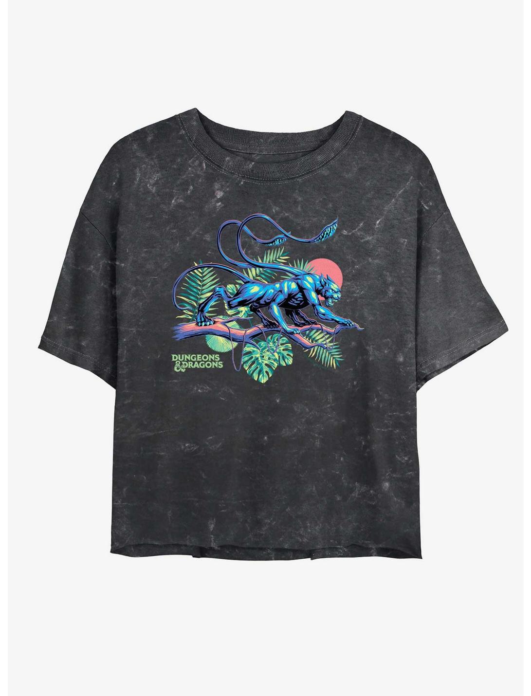 Dungeons & Dragons Displacer Beast Girls Mineral Wash Crop T-Shirt