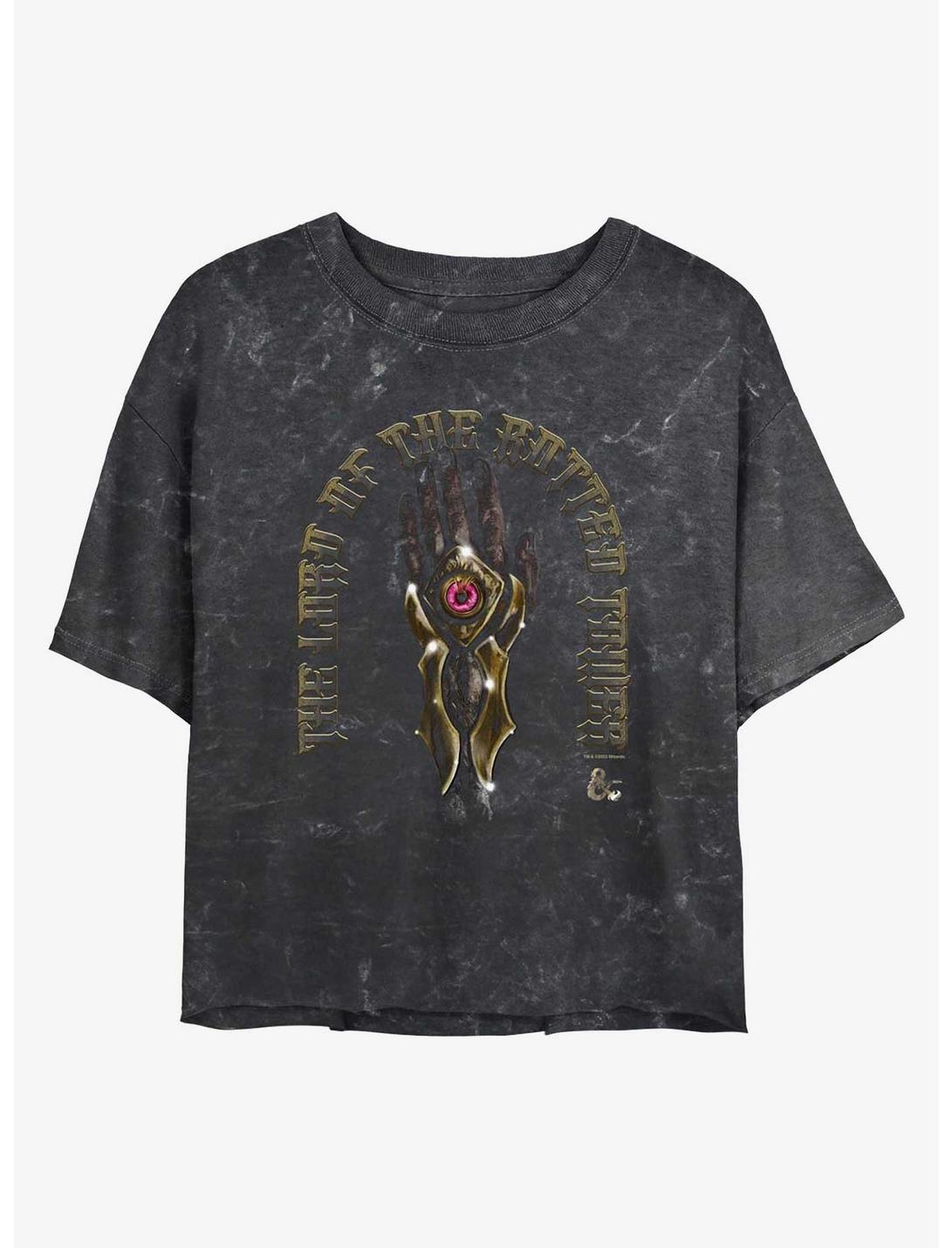 Dungeons & Dragons Vecna's Hand Girls Mineral Wash Crop T-Shirt