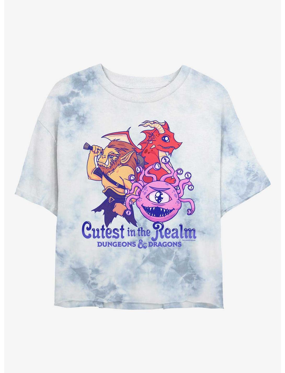 T-shirt court tie-dye Dungeons & Dragons Les monstres les plus mignons du royaume pour filles