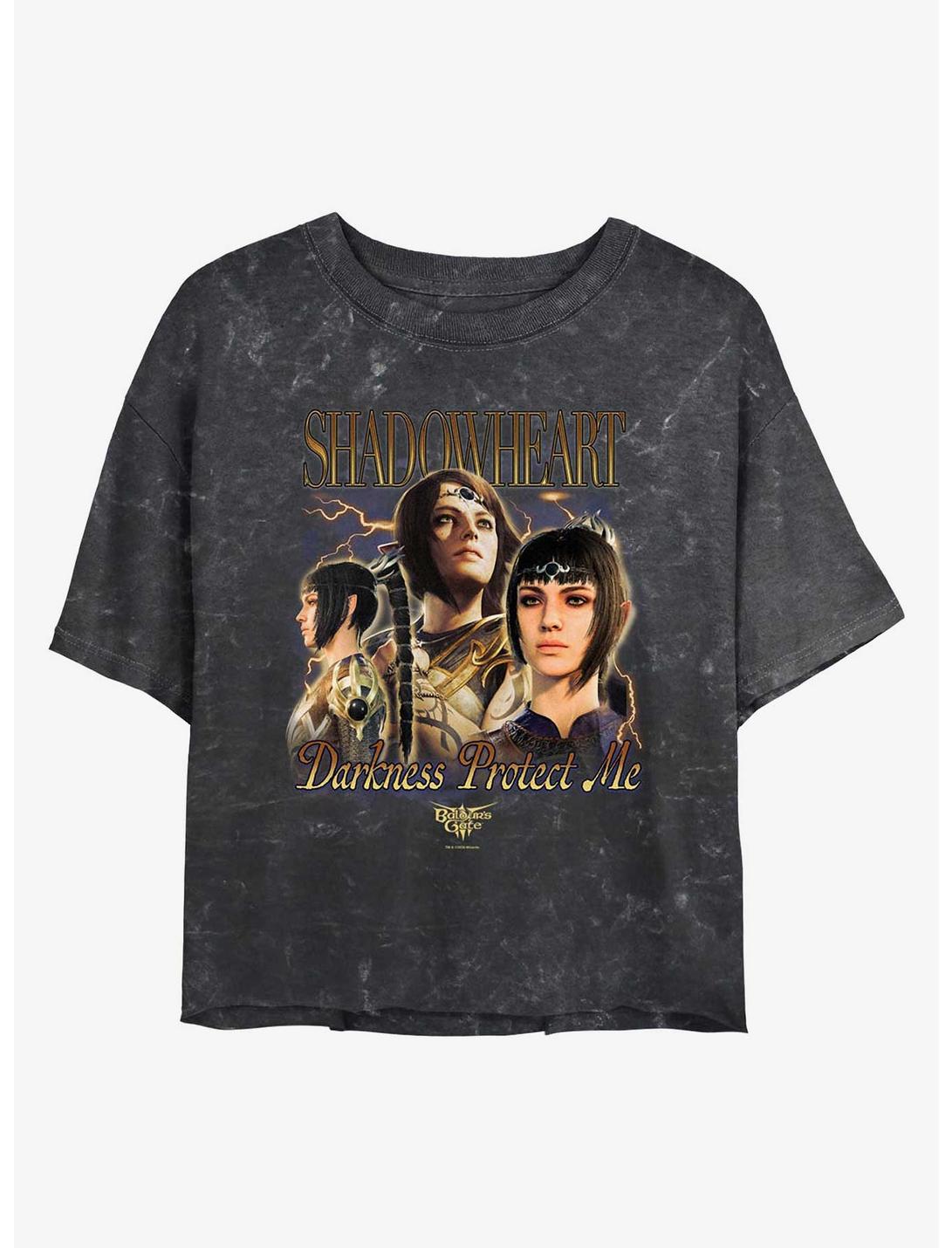 T-shirt court Dungeons & Dragons Baldur's Gate Shadowheart Montage Girls effet délavé
