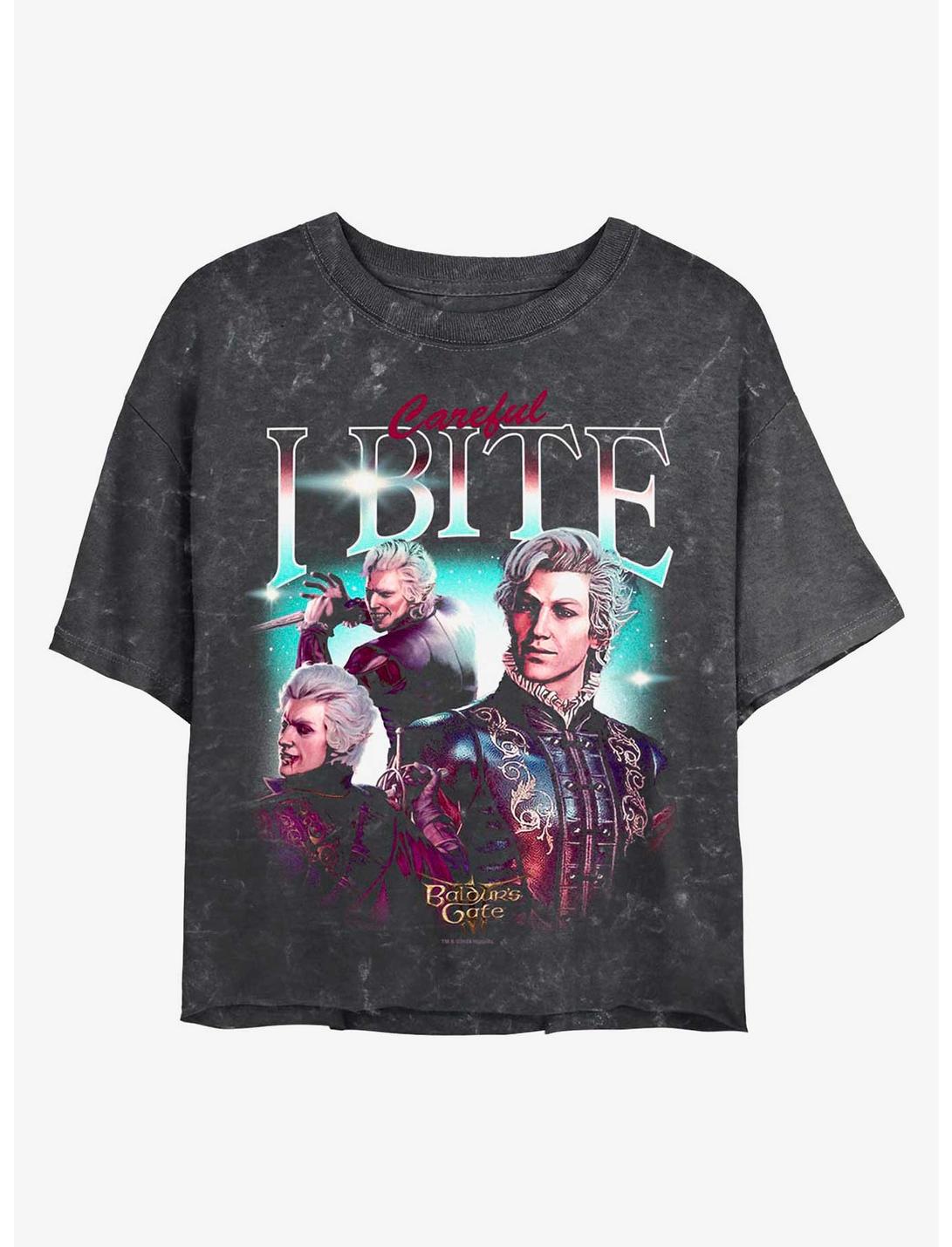 Dungeons & Dragons Baldur's Gate Astarion Montage Girls Mineral Wash Crop T-Shirt