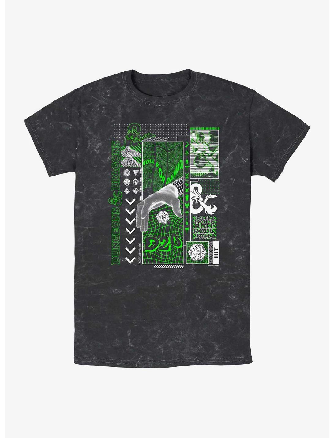 Dungeons & Dragons Roll The Dice Mineral Wash T-Shirt