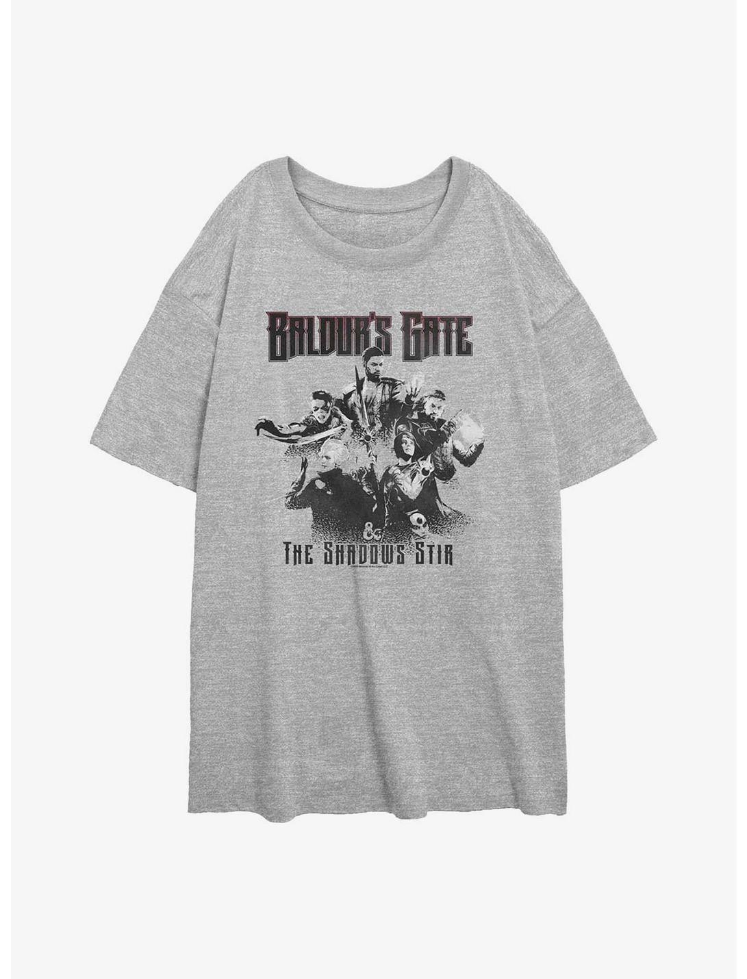 T-shirt surdimensionné Dungeons & Dragons Baldur's Gate The Shadows Stir pour filles