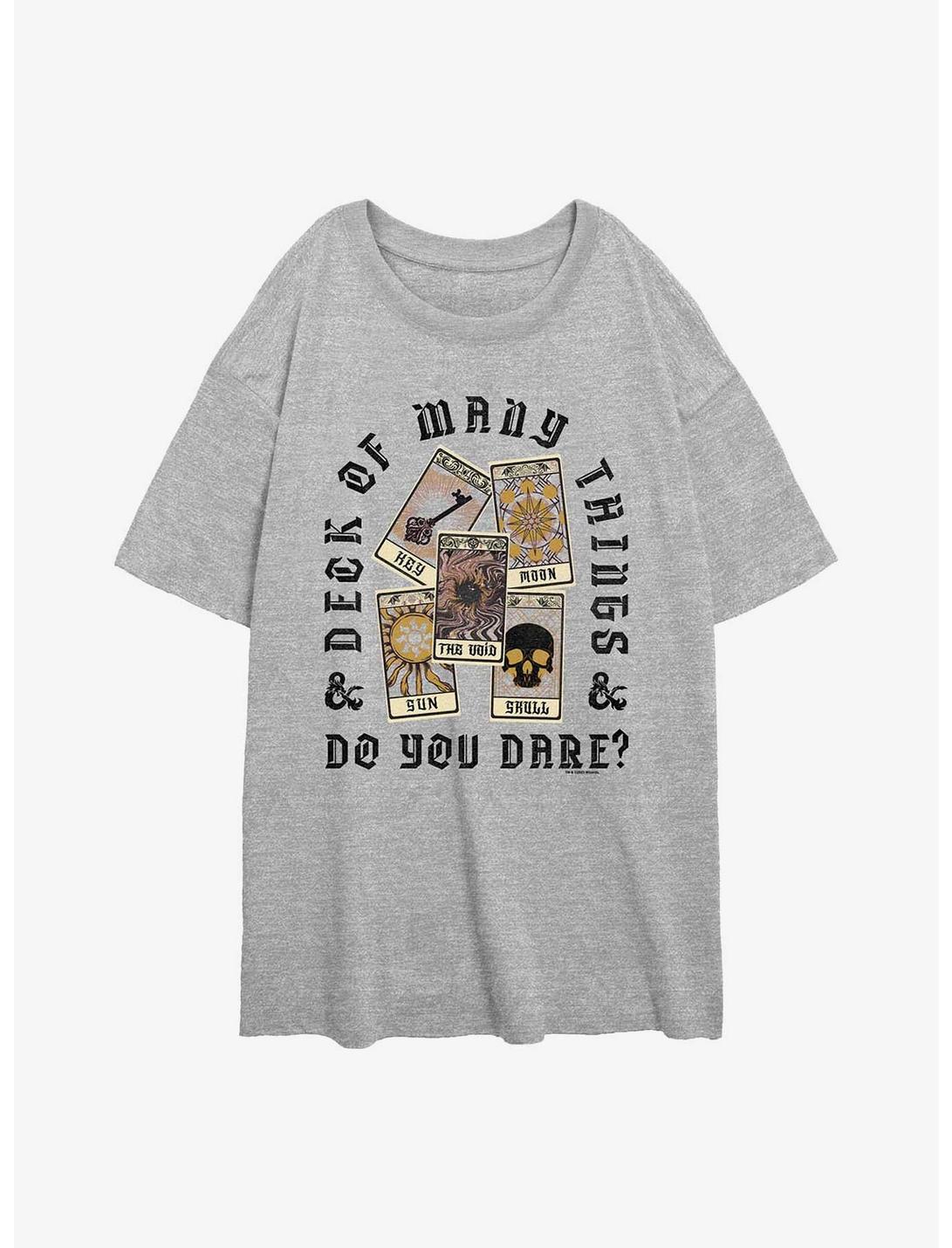 Dungeons & Dragons Deck Of Many Things Girls Oversized T-Shirt