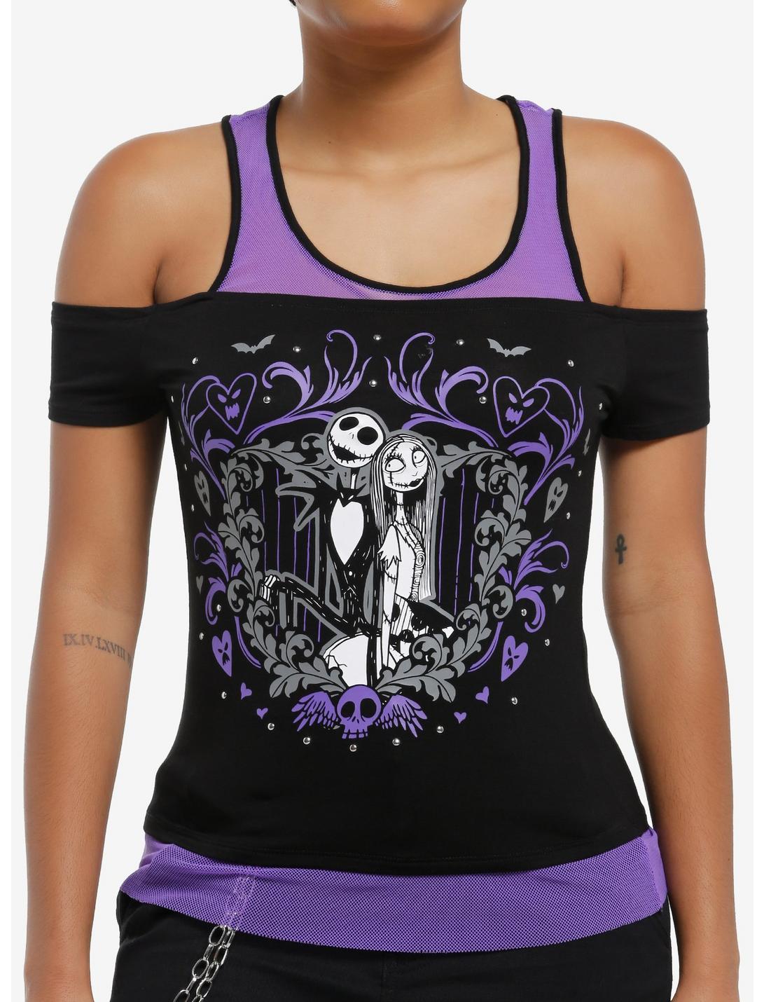 Haut à épaules dénudées Filles L'Étrange Noël de Monsieur Jack et Sally Her Universe