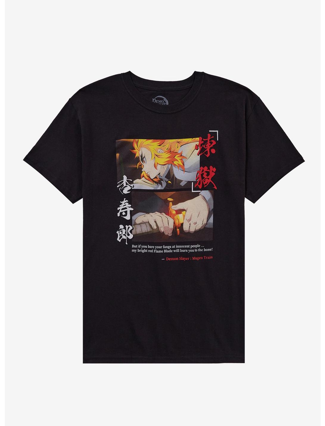 T-shirt Demon Slayer: Kimetsu No Yaiba Rengoku Épée Panneaux
