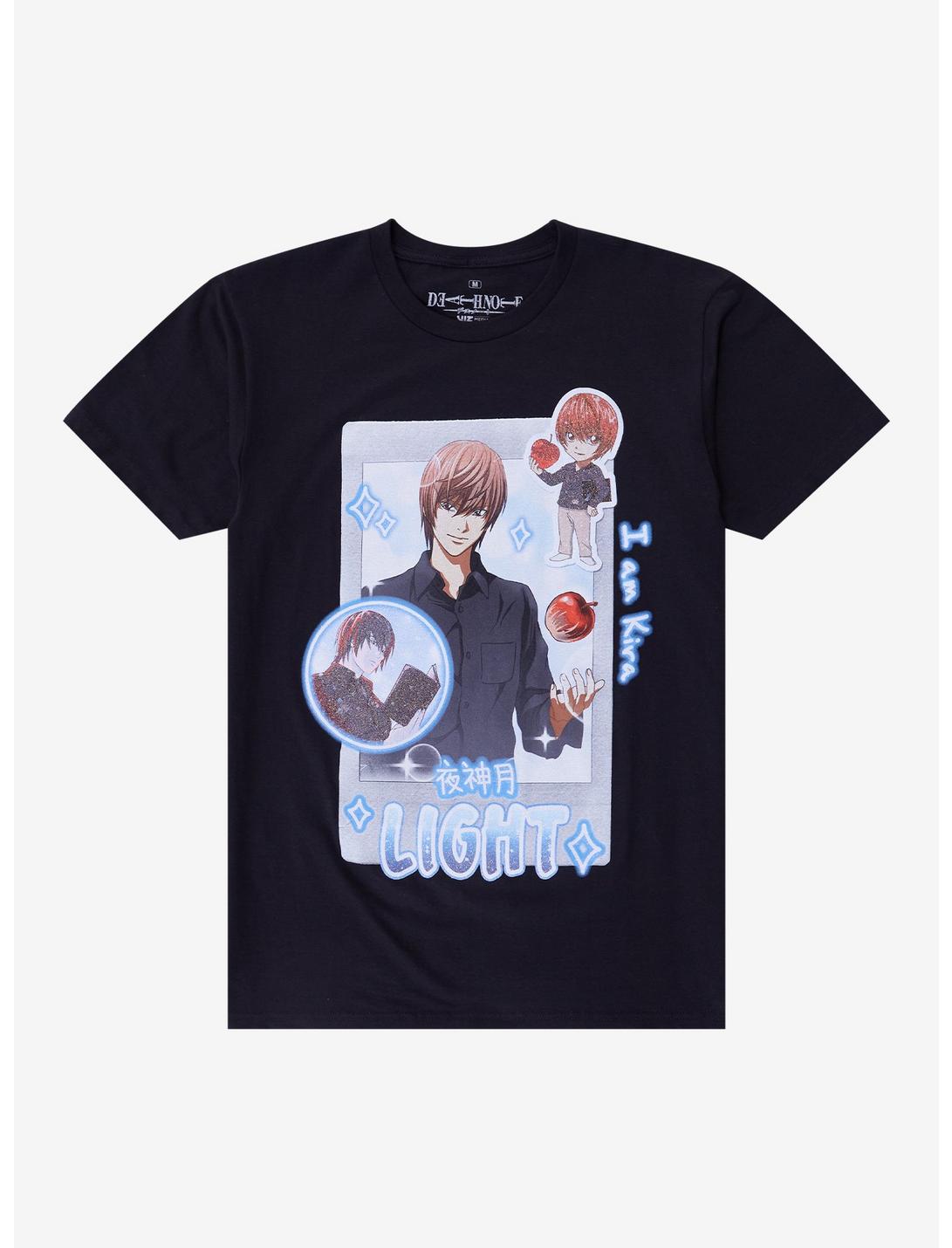Death Note Light Chibi Glitter T-Shirt