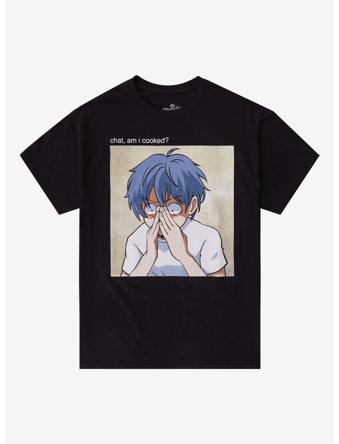 T-shirt de dessin animé "Am I Cooked" par Goodie Two Sleeves