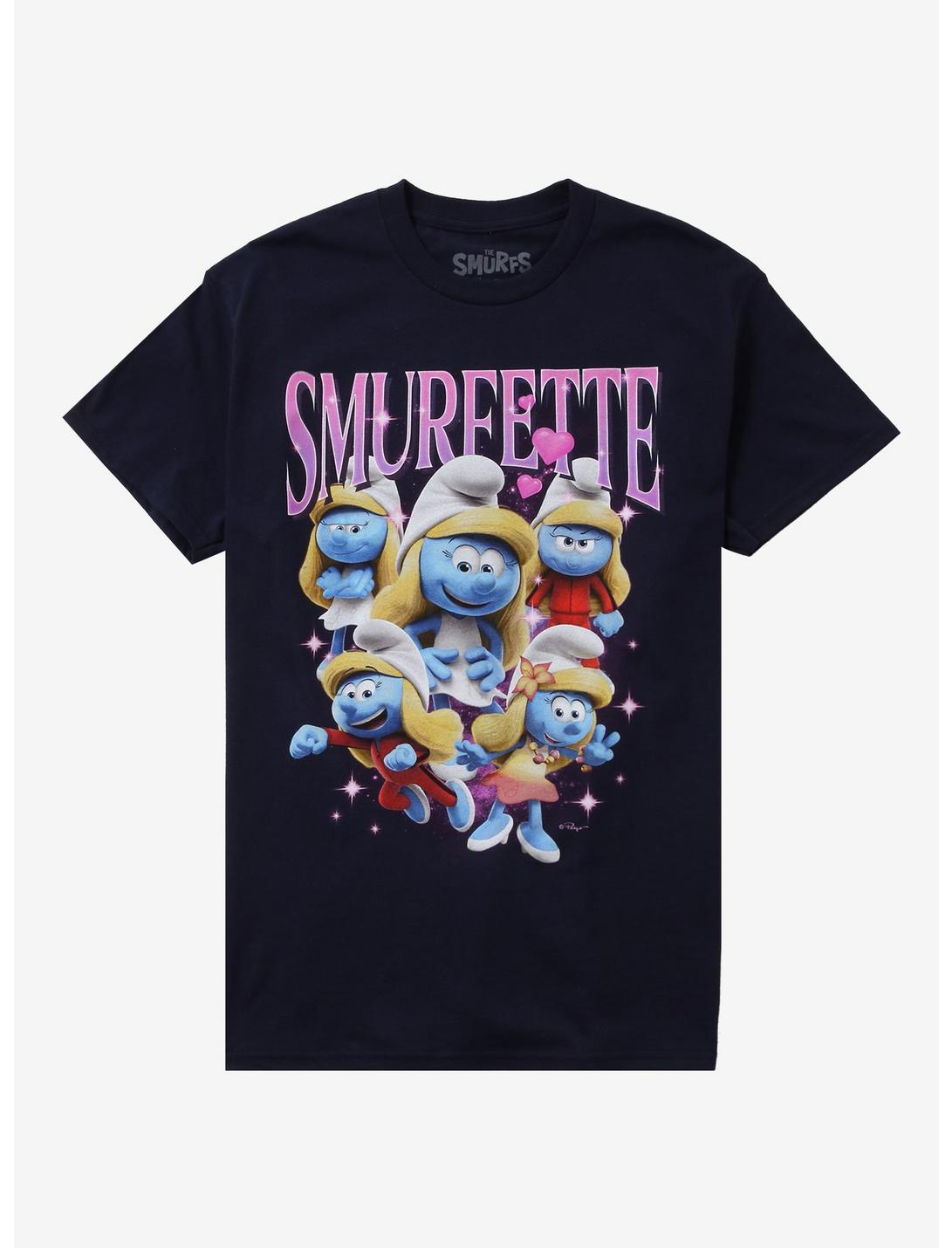 T-shirt Schtroumpfette Les Schtroumpfs en collage