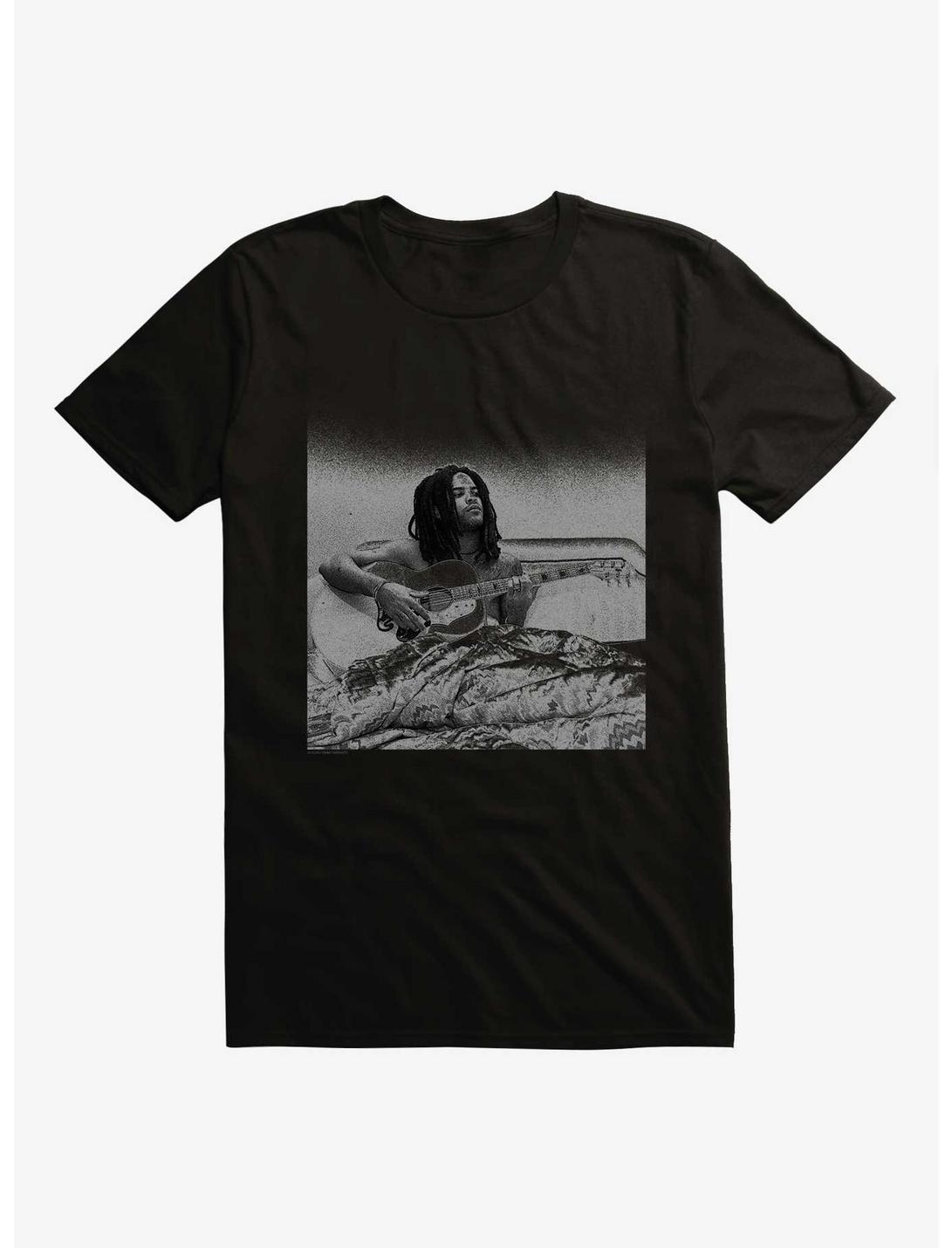 T-shirt acoustique noir et blanc Lenny Kravitz