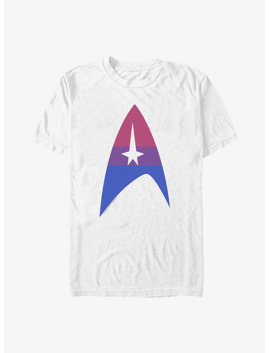 T-shirt avec logo drapeau bisexuel Star Trek