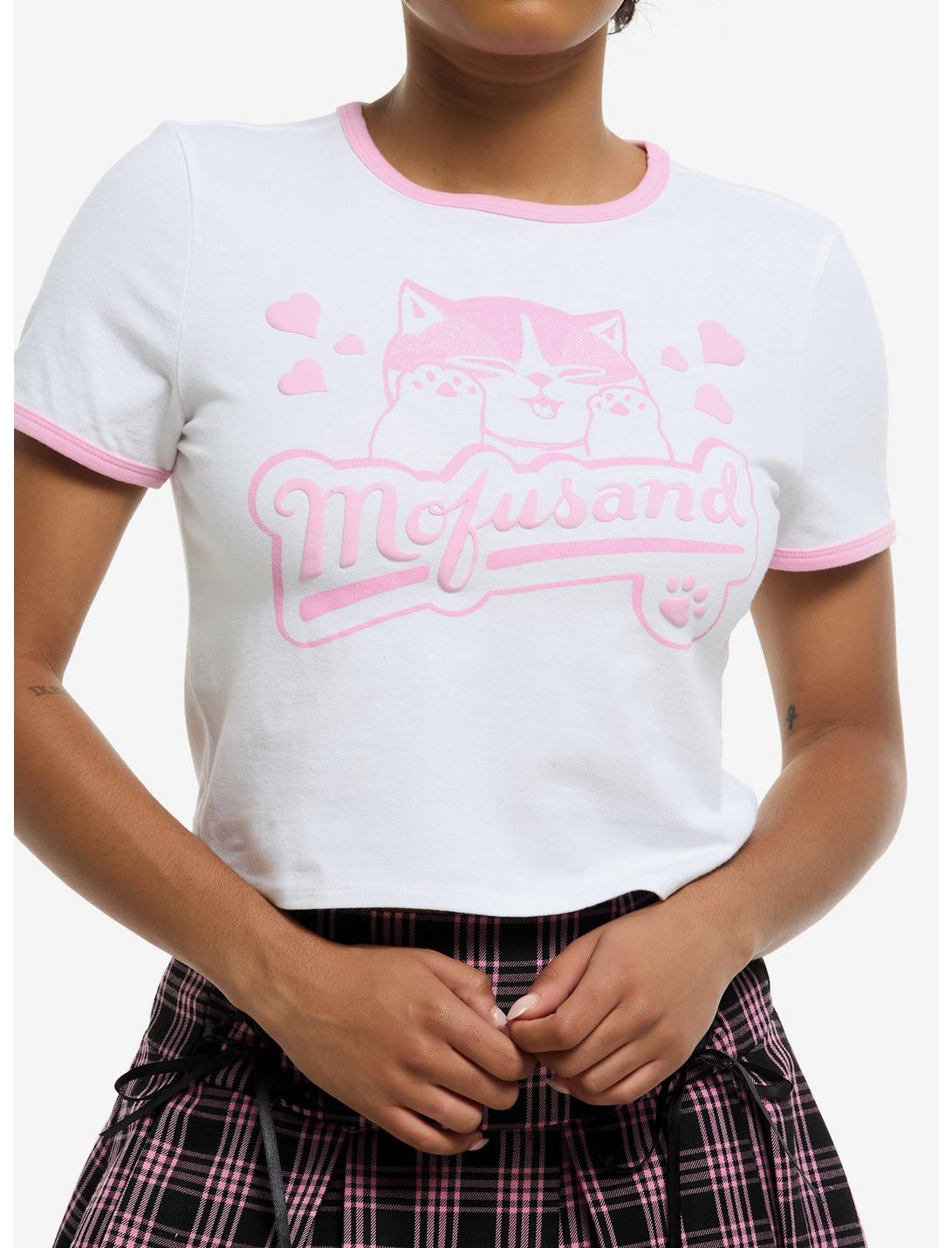 Mofusand Puff Print Girls Ringer Baby T-Shirt