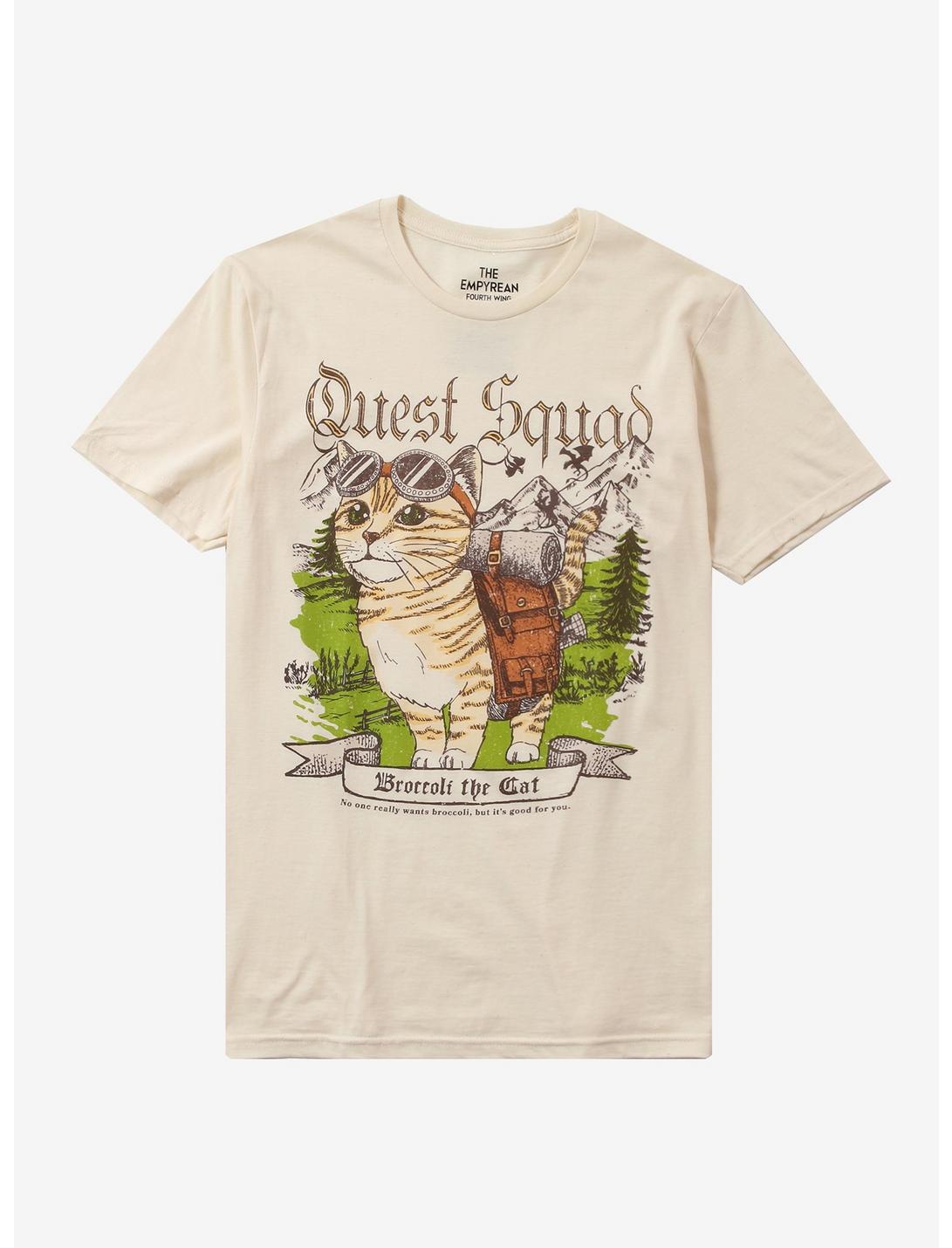 Fourth Wing Quest Squad Broccoli Girls T-Shirt