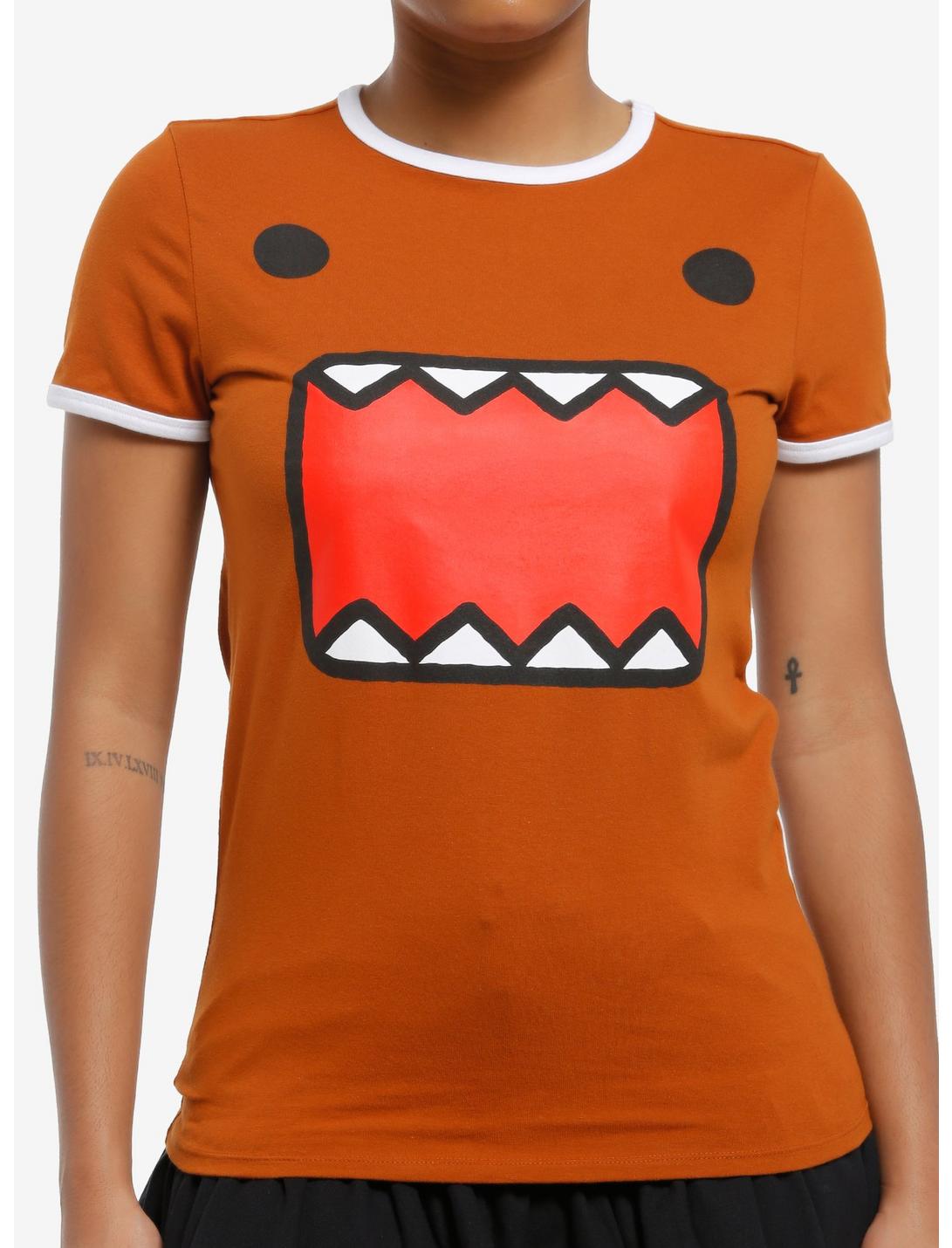 Domo Face Girls Ringer T-Shirt