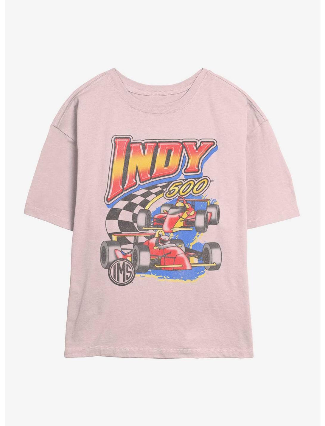 T-shirt court « racing girls » vintage 500 Indianapolis