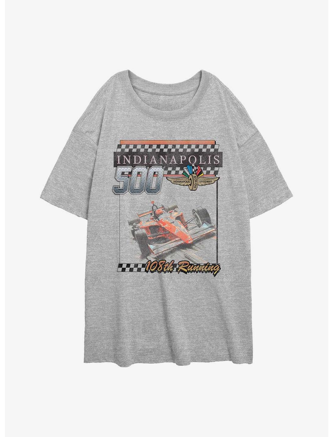 Indianapolis 500 108Th Running Girls Oversized T-Shirt